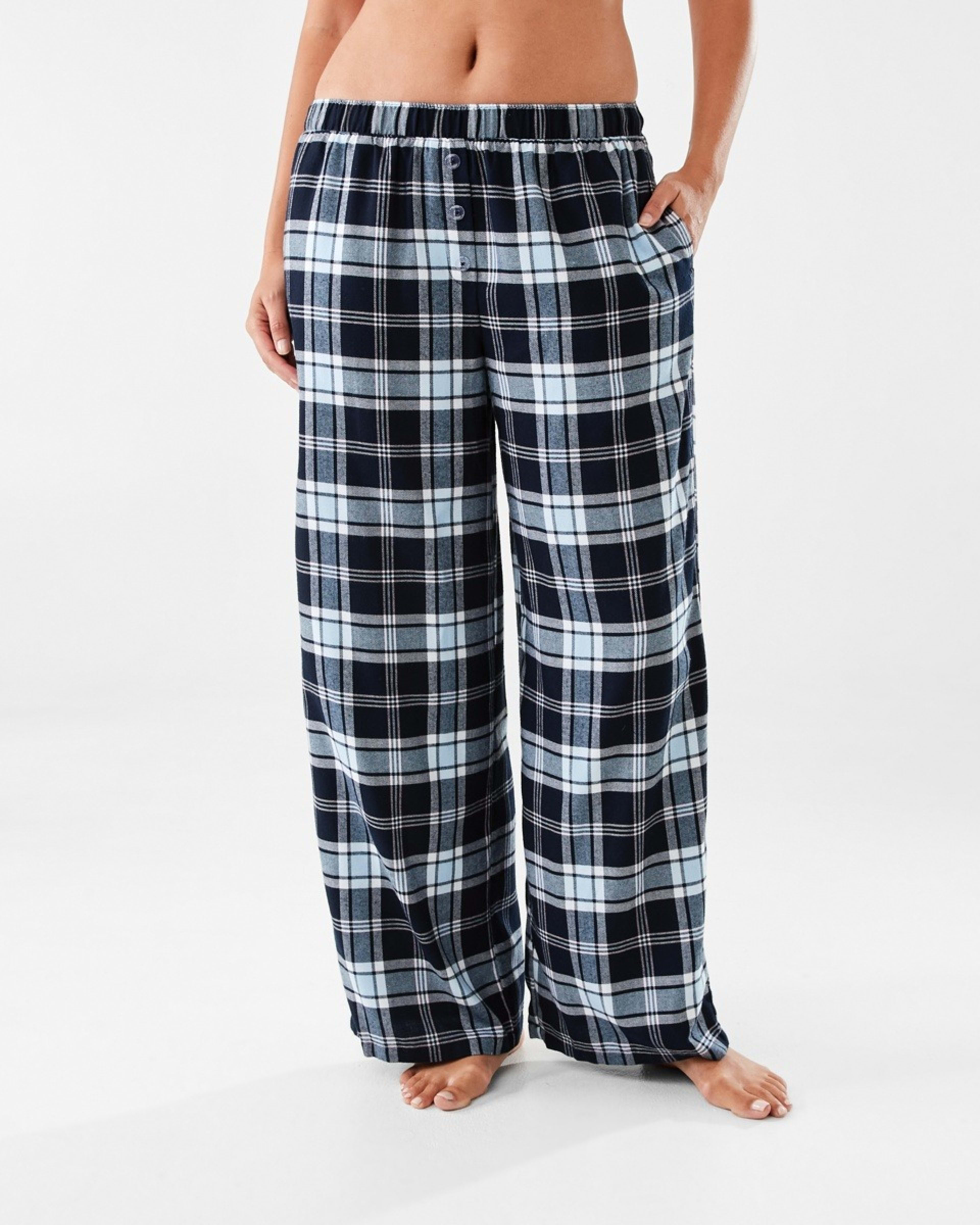 1 Boyfriend Flannel Pants Plaid Ck N