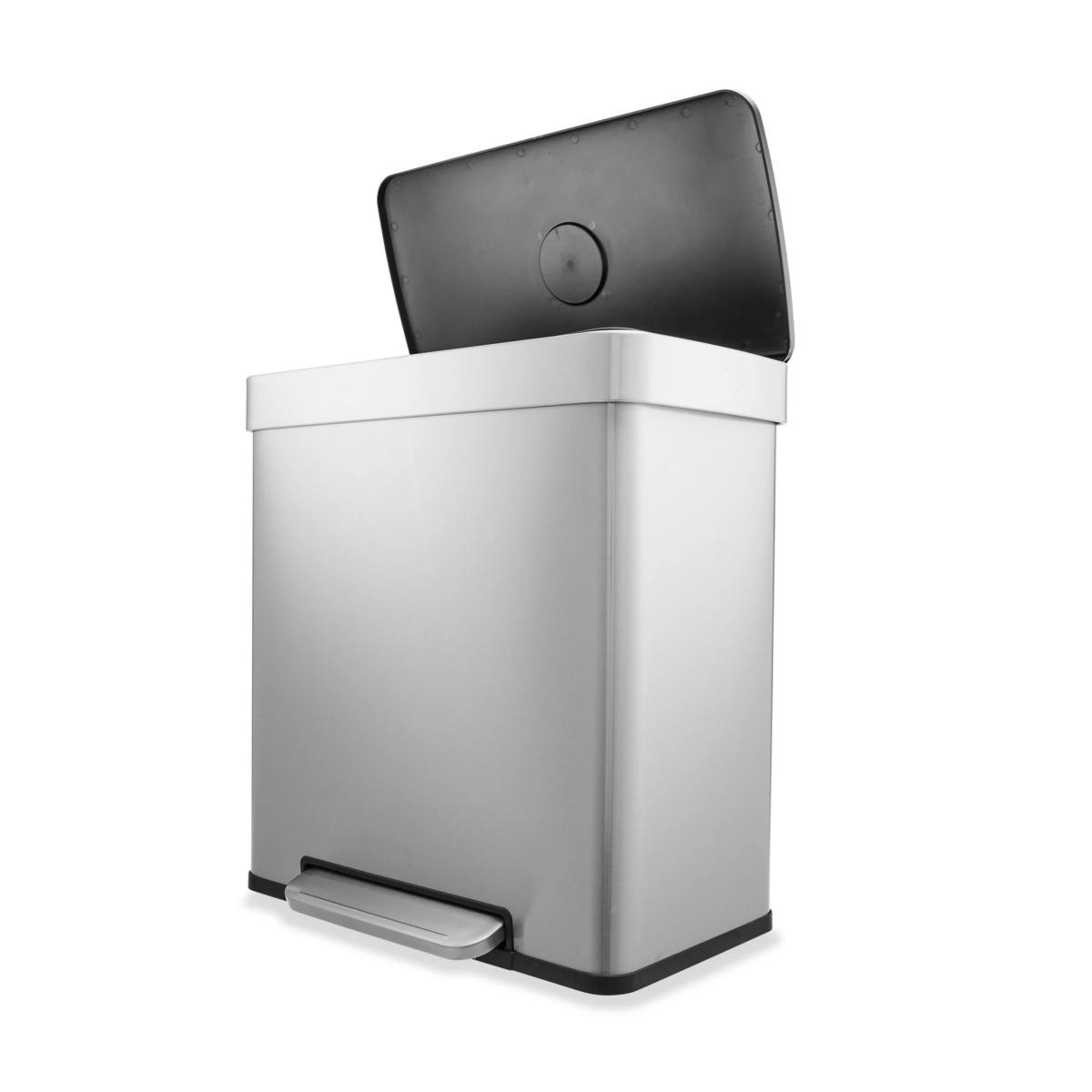 3 60L Stainless Steel Dual Compartment Bin, 3 of 10