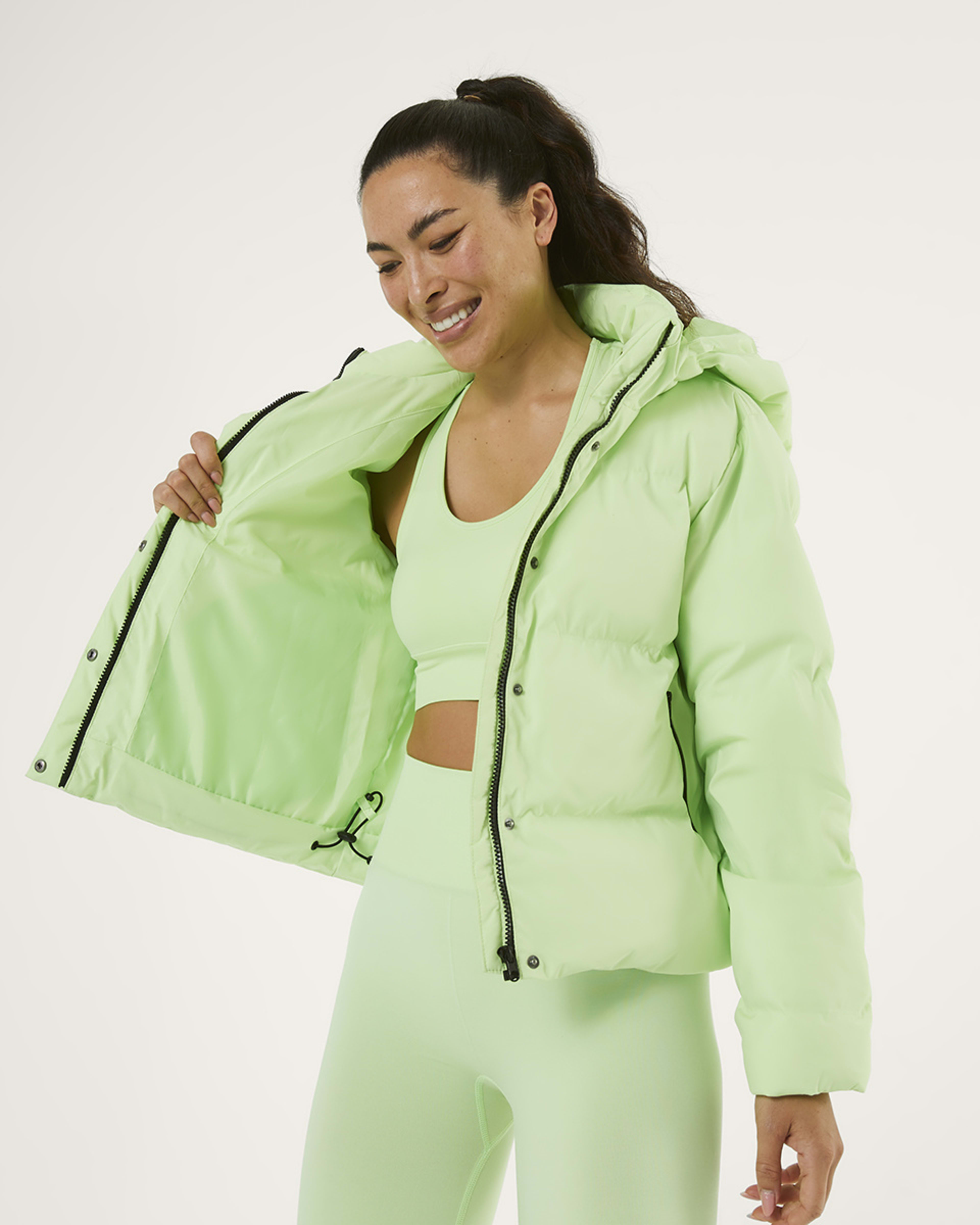 Active Womens Bonded Crop Puffer Jacket Kmart