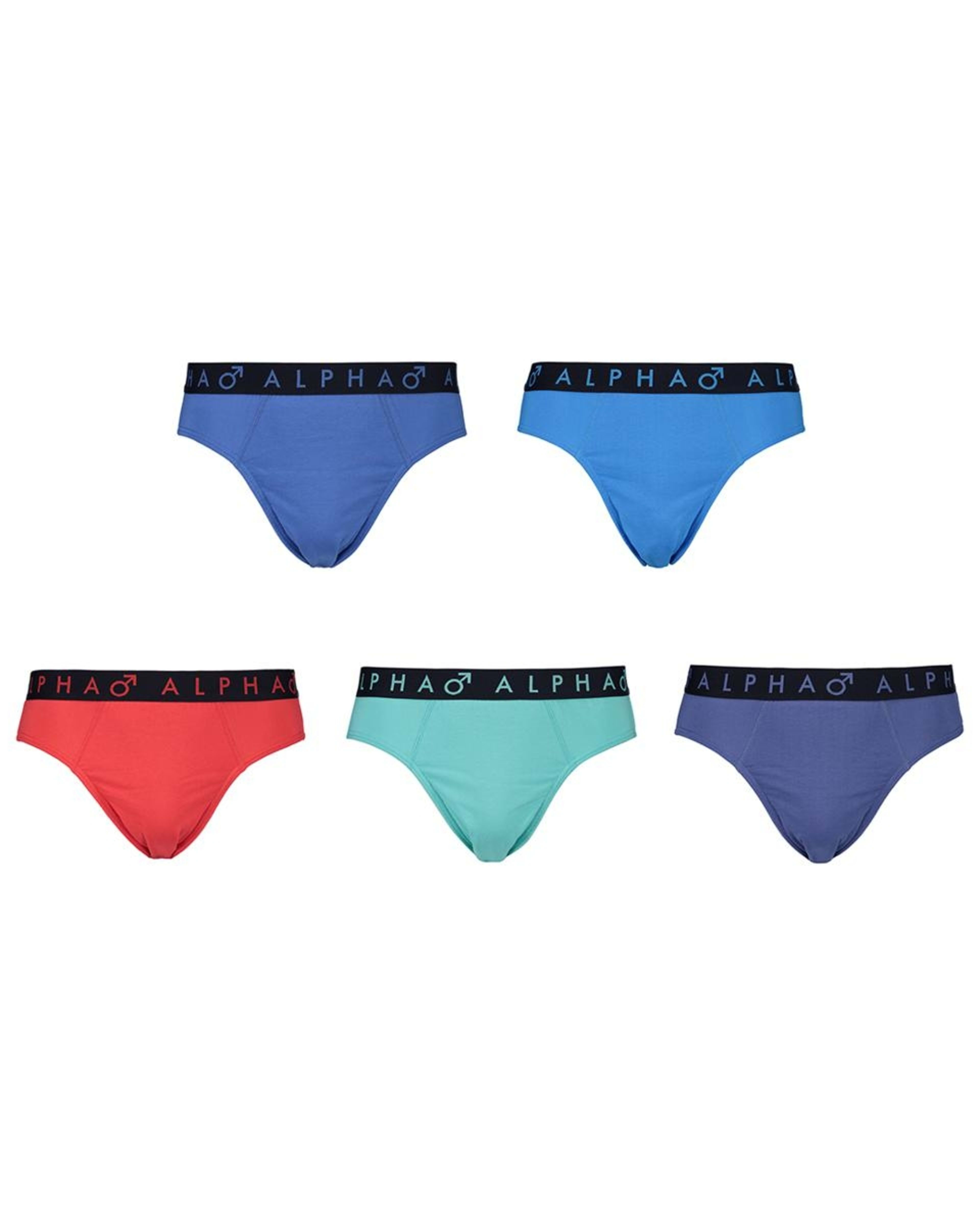 3 5 Pack Attached Elastic Hipster Briefs PRIMARY MULTI, 3 of 10