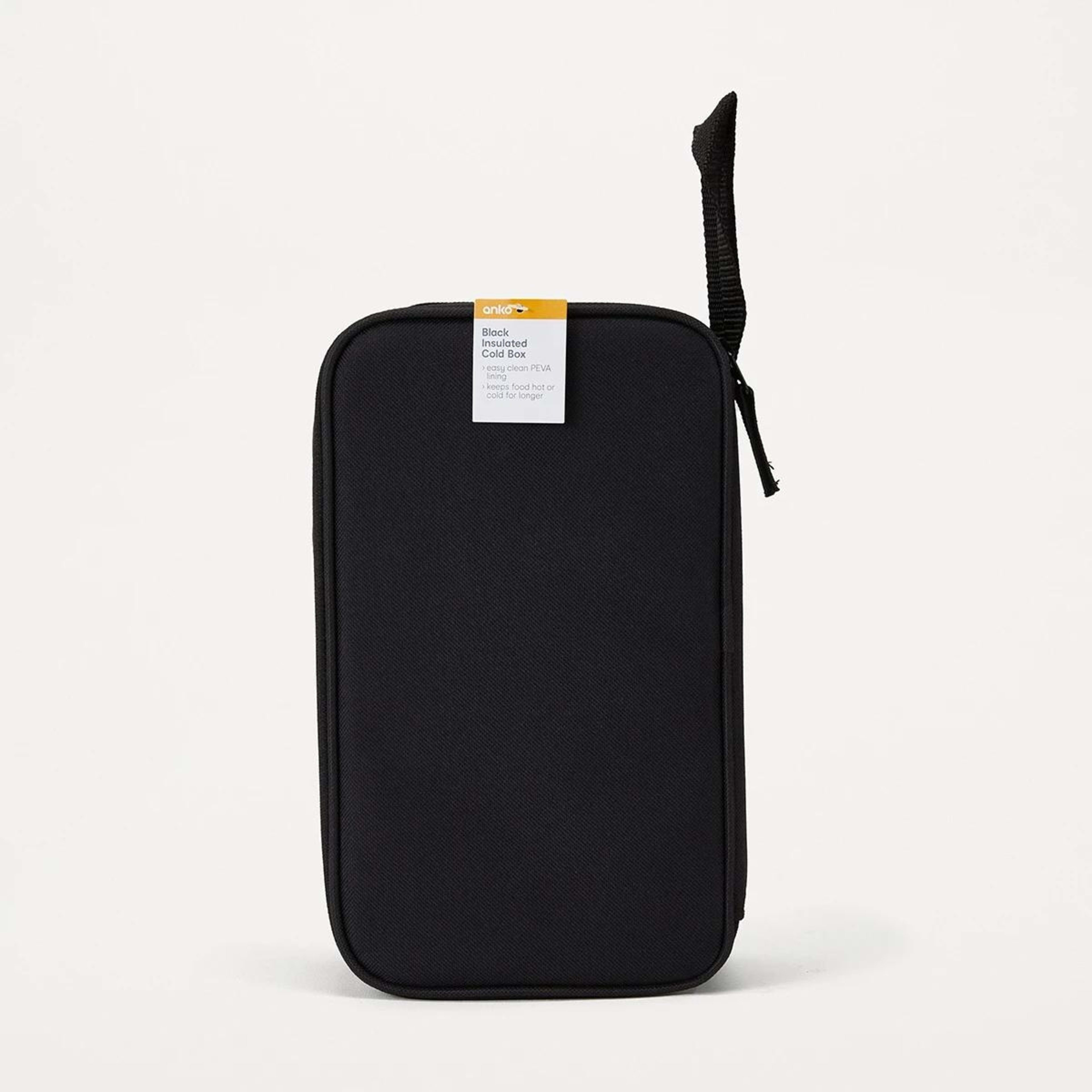 7 Black Insulated Cold Box Lunch Bag, 7 of 7