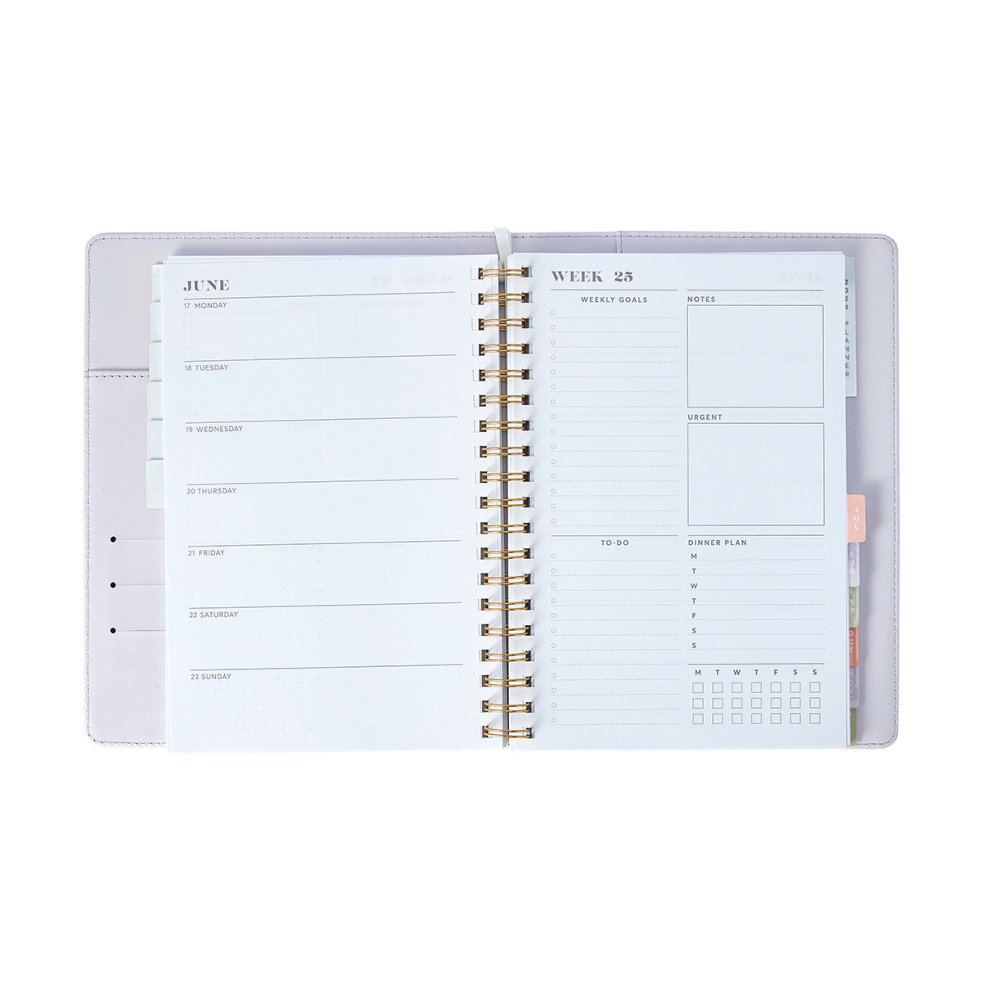 2024 Weekly/Monthly Planner Lilac Kmart