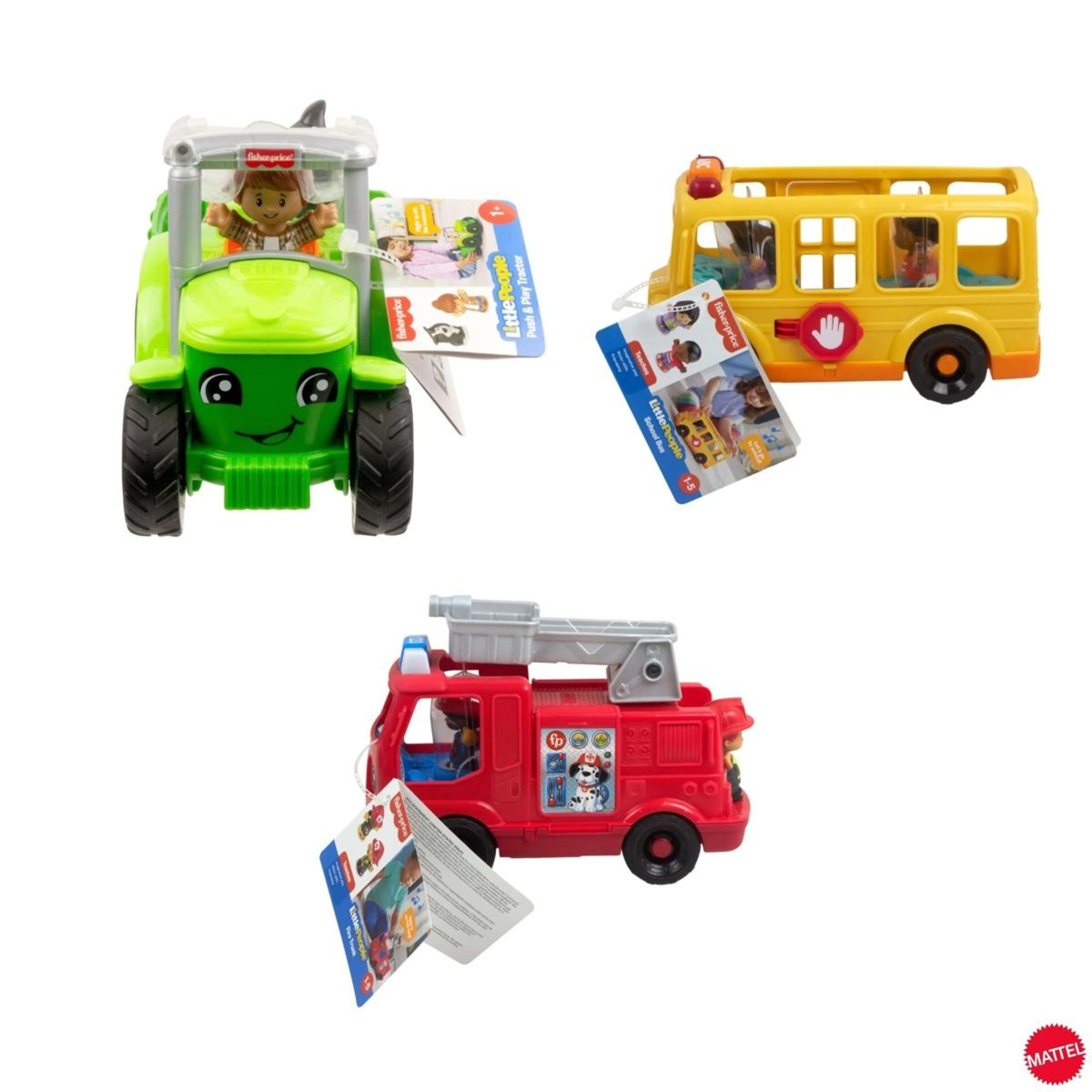 1 Fisher-Price Little People Musical Toy Vehicles - Assorted