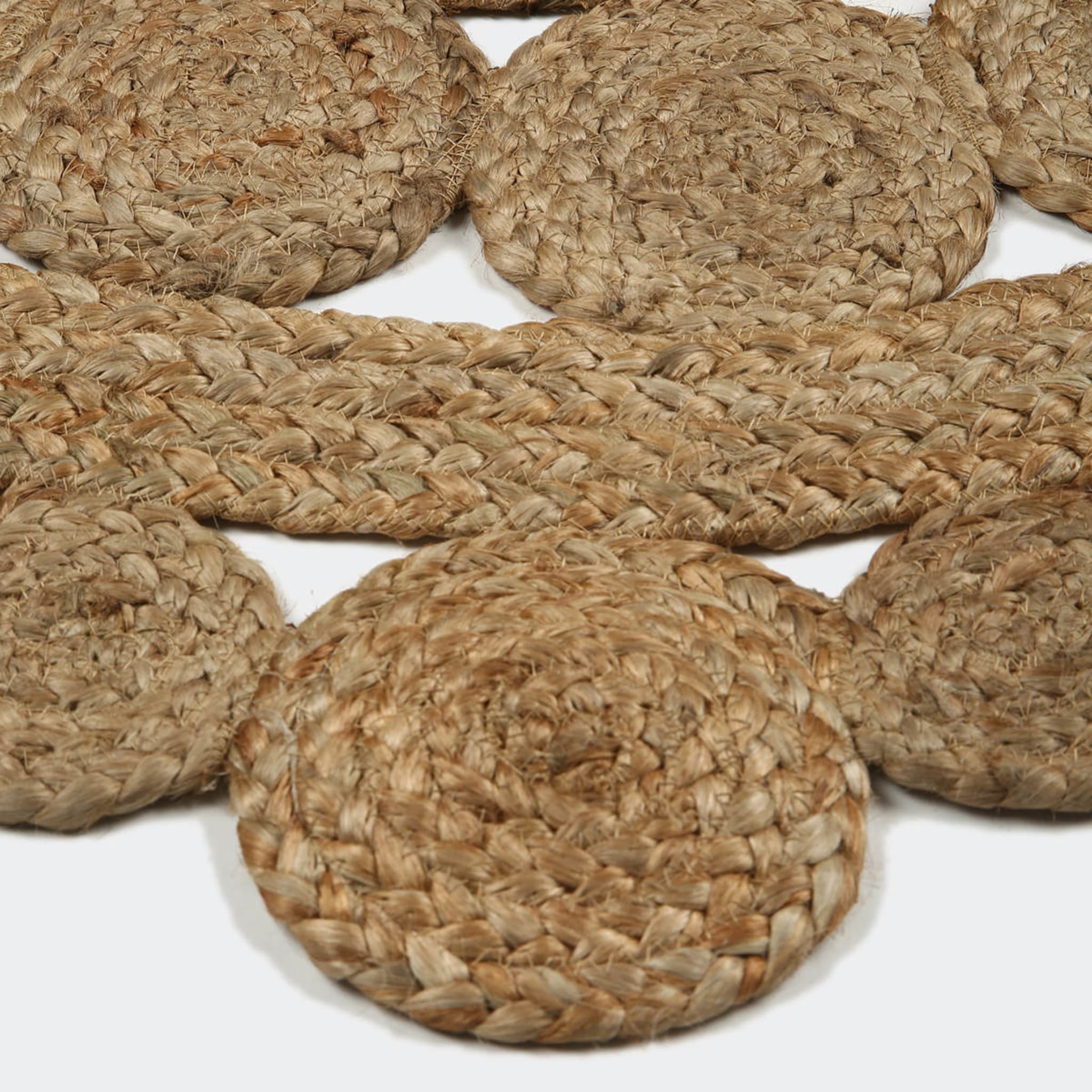 Round Cut Out Jute Rug 133cm Kmart
