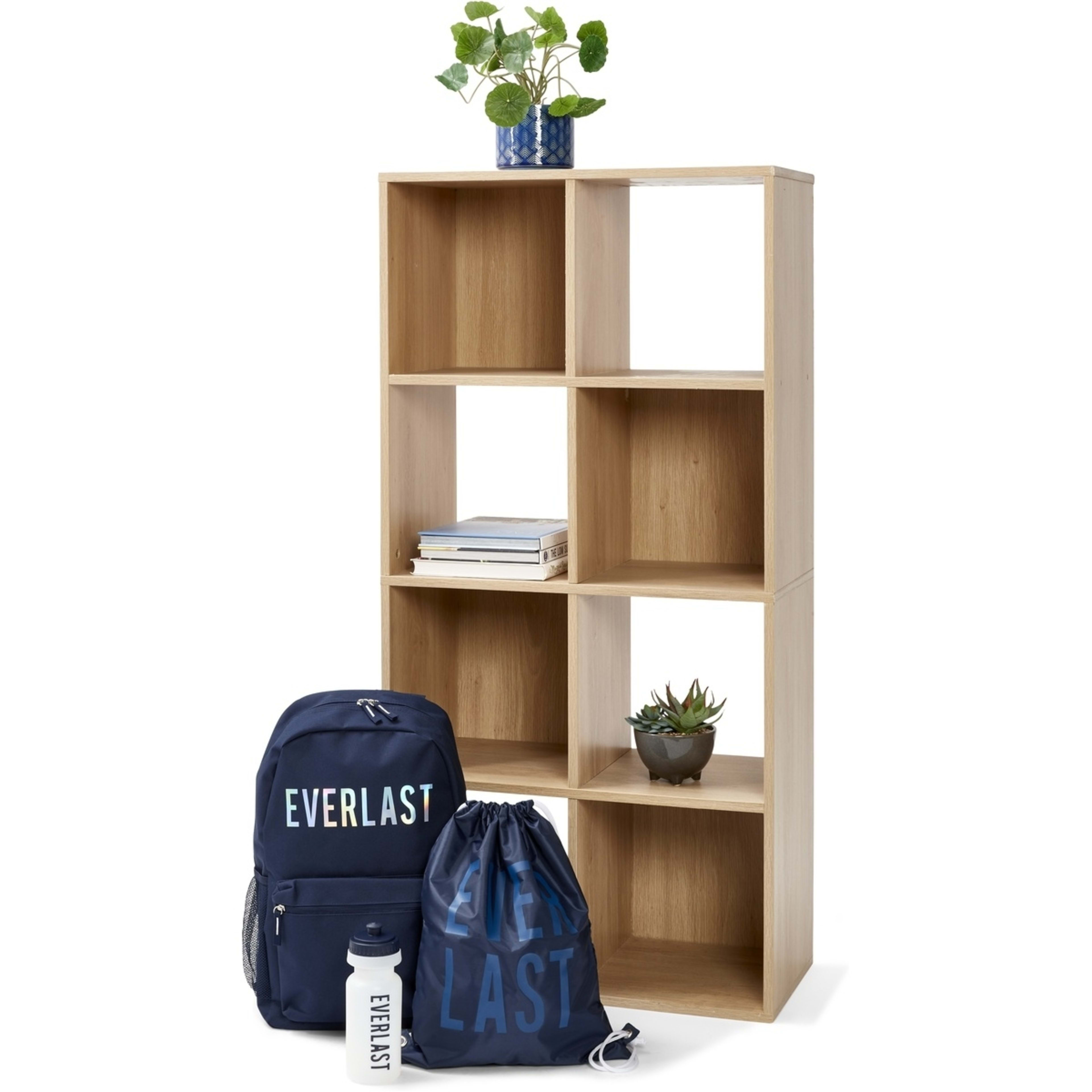 5 8 Cube Display Storage Unit - Oak, 5 of 6