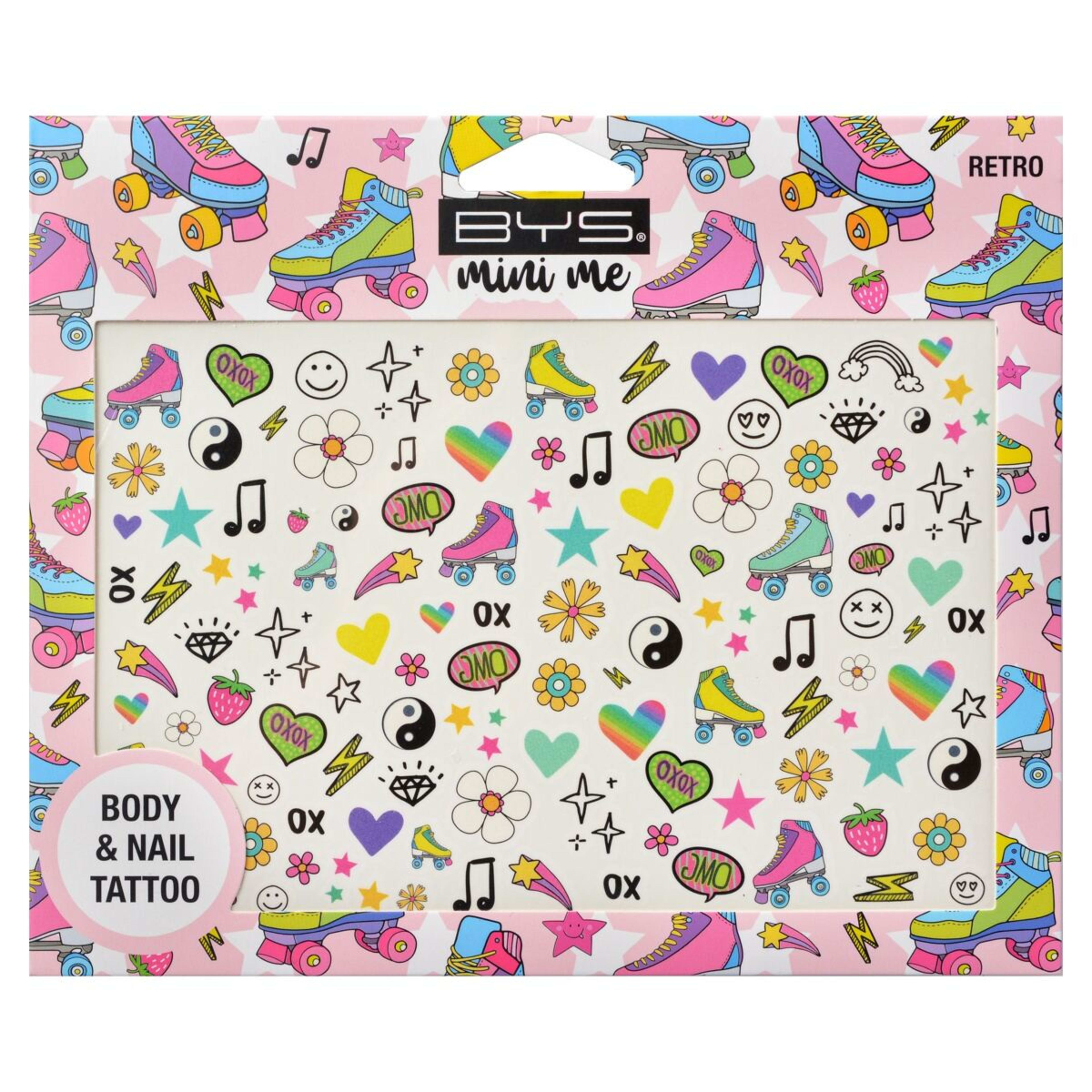 1 BYS Mini Me Body and Nail Tattoo - Retro