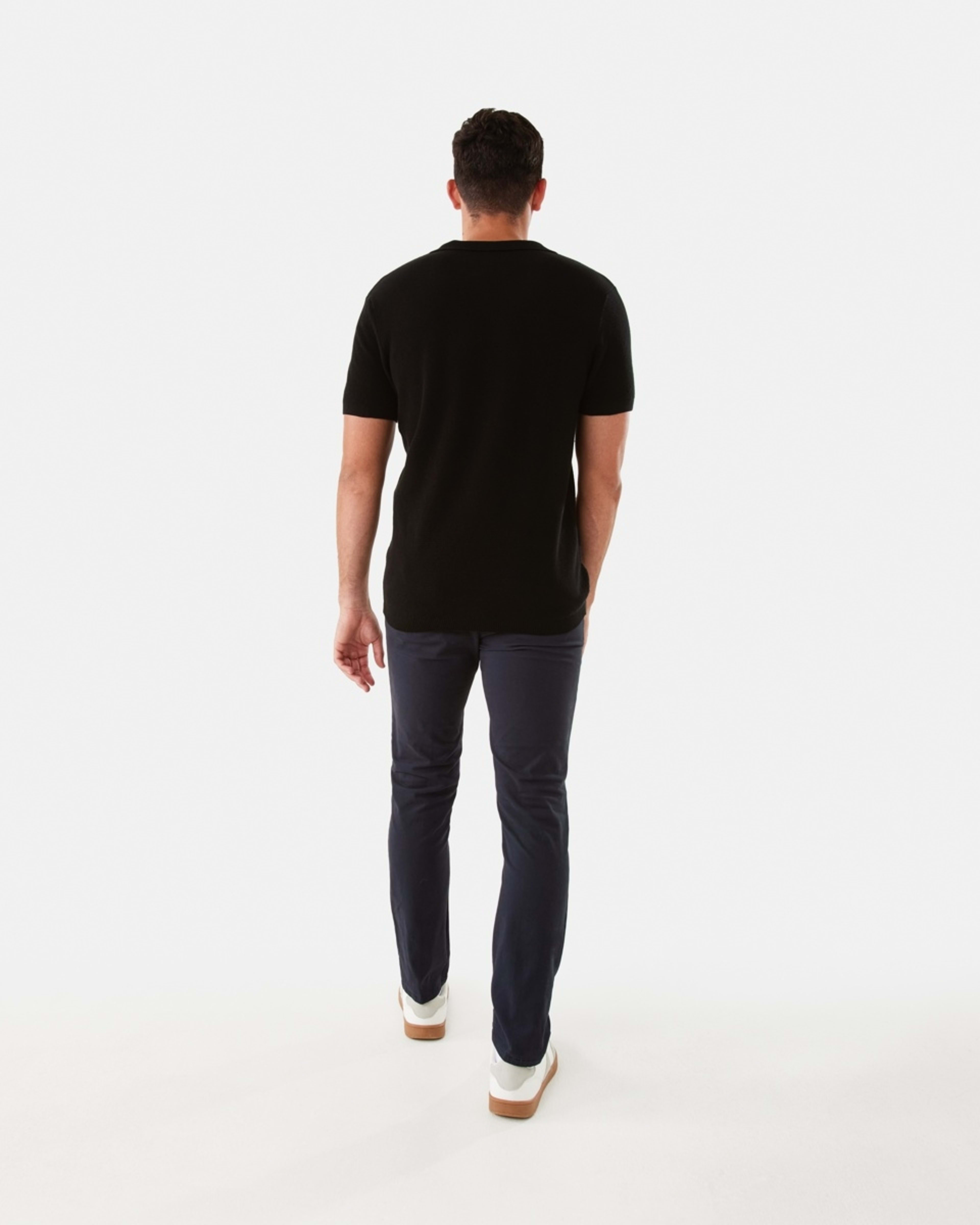 4 Knit Polo Shirt Black, 4 of 6