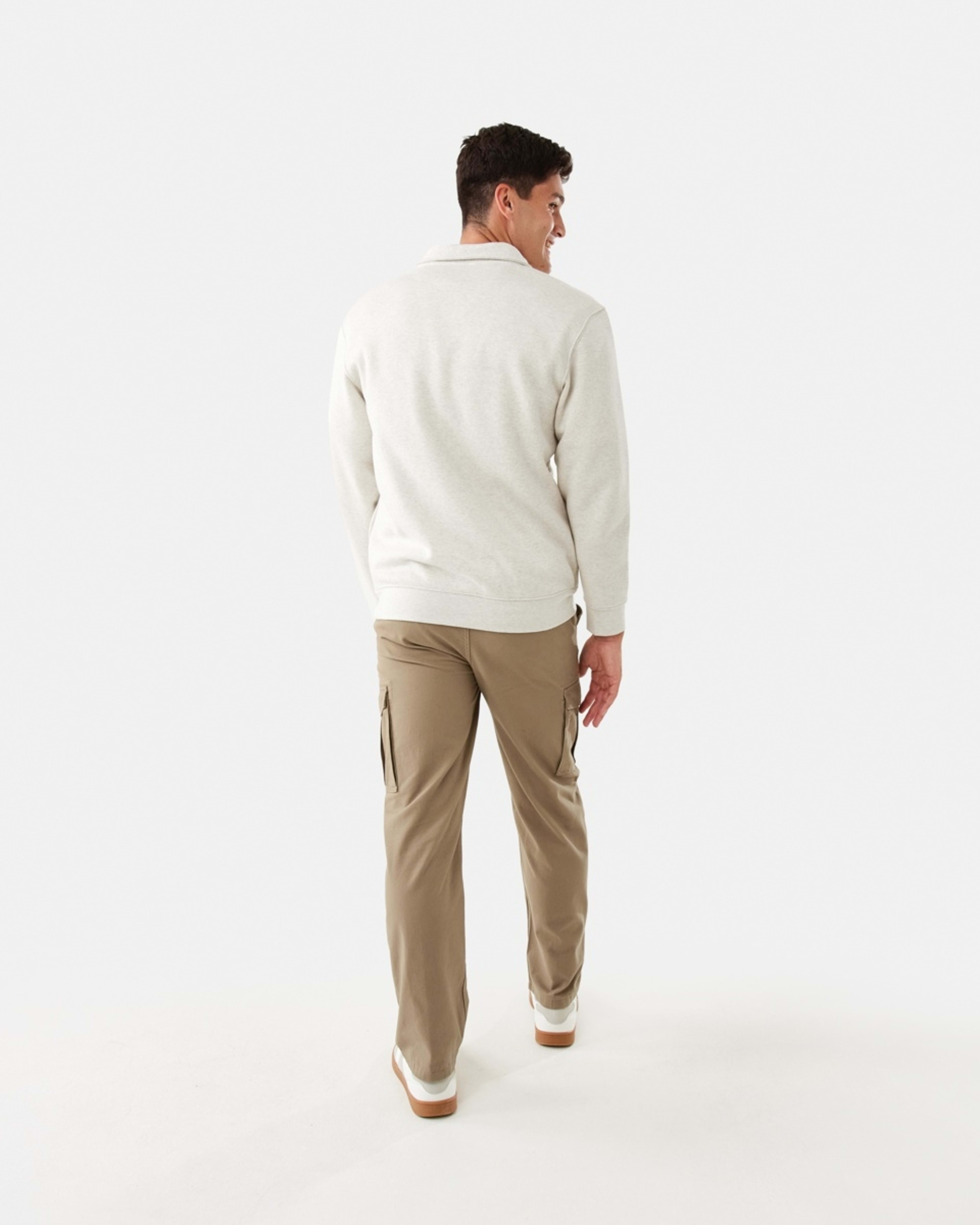 4 1/4 Zip Sweatshirt Bge Oatml, 4 of 7
