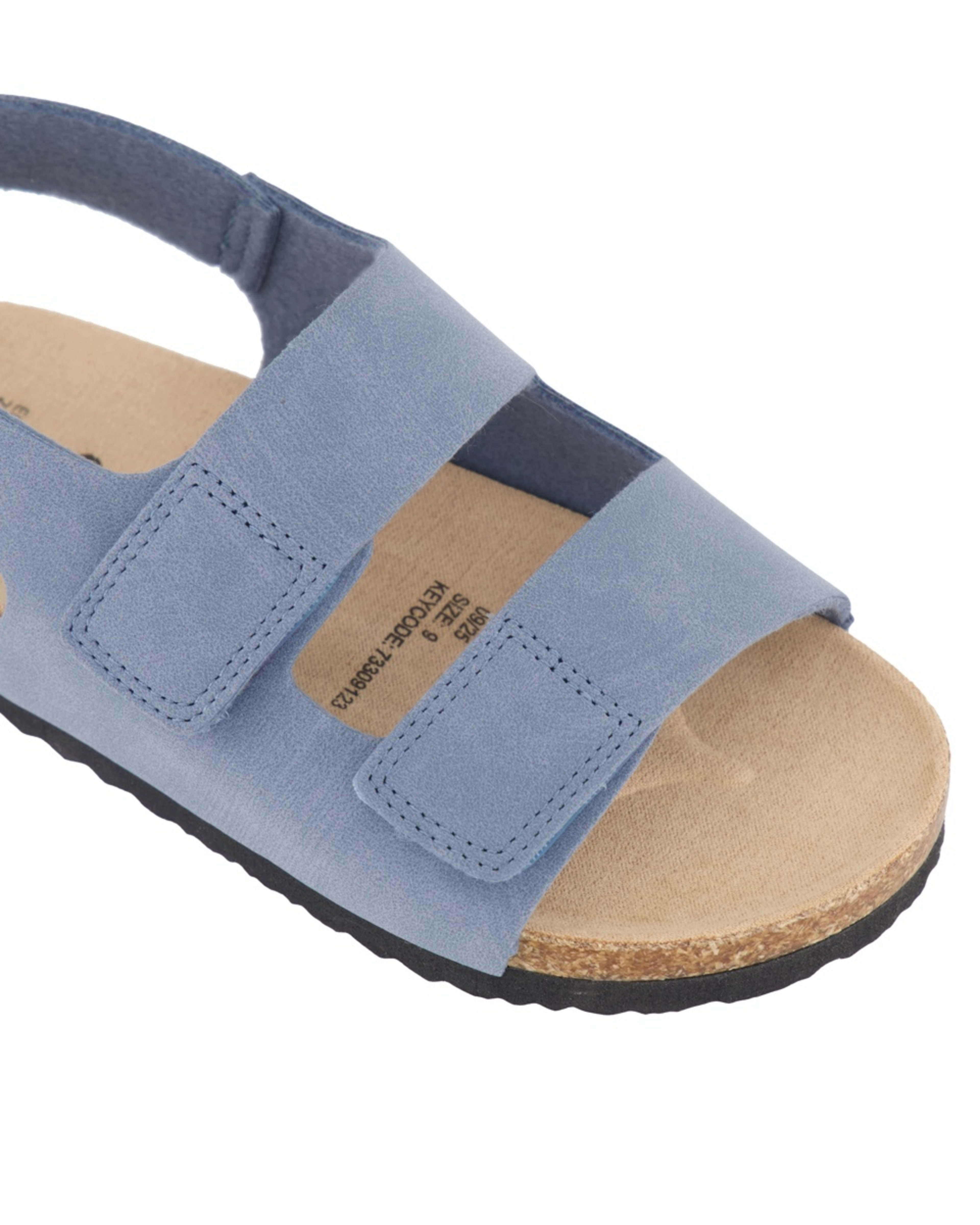 4 Junior Corduroy Corkbed Sandals Blue, 4 of 4