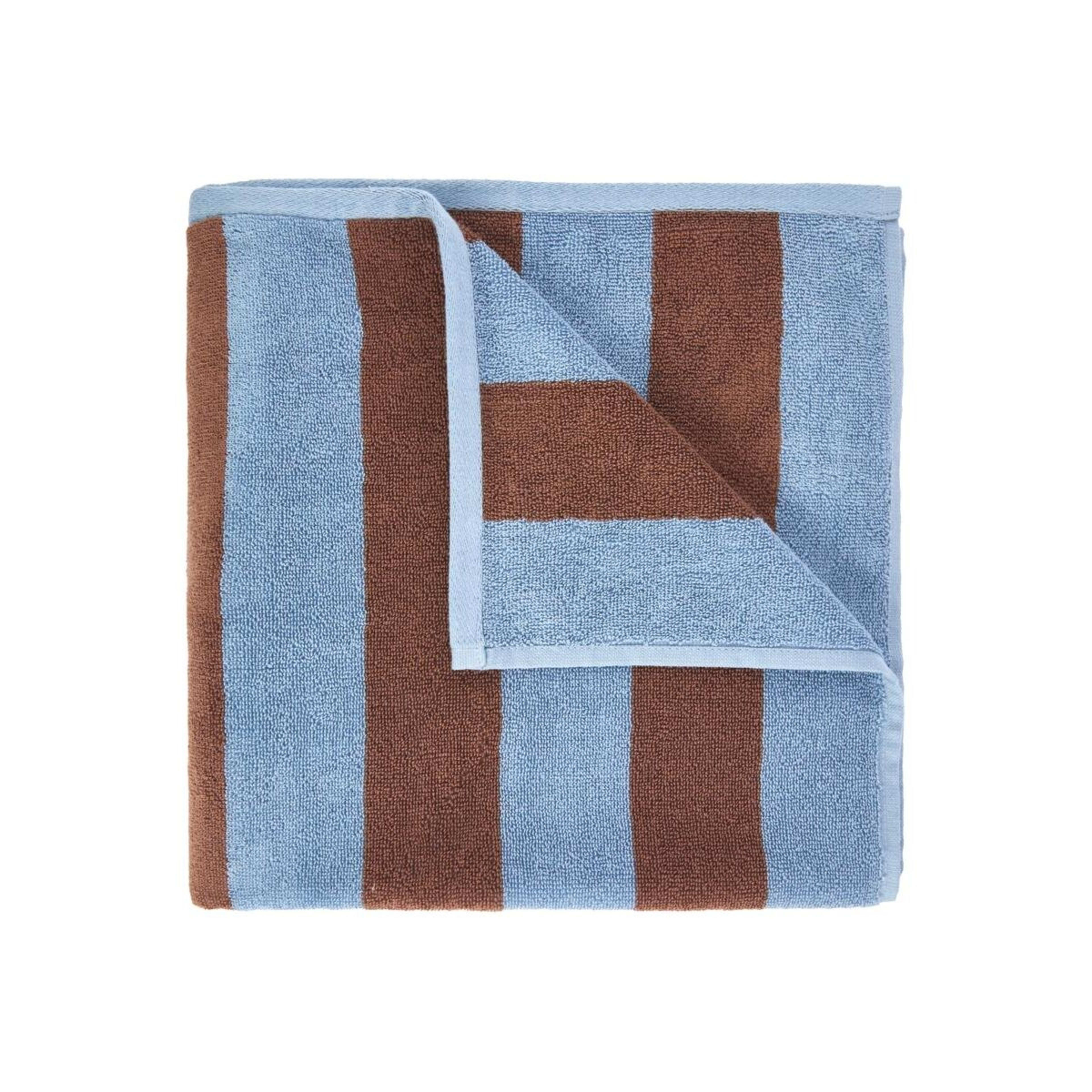 1 Stripe Cotton Bath Towel - Brown, 1 of 5