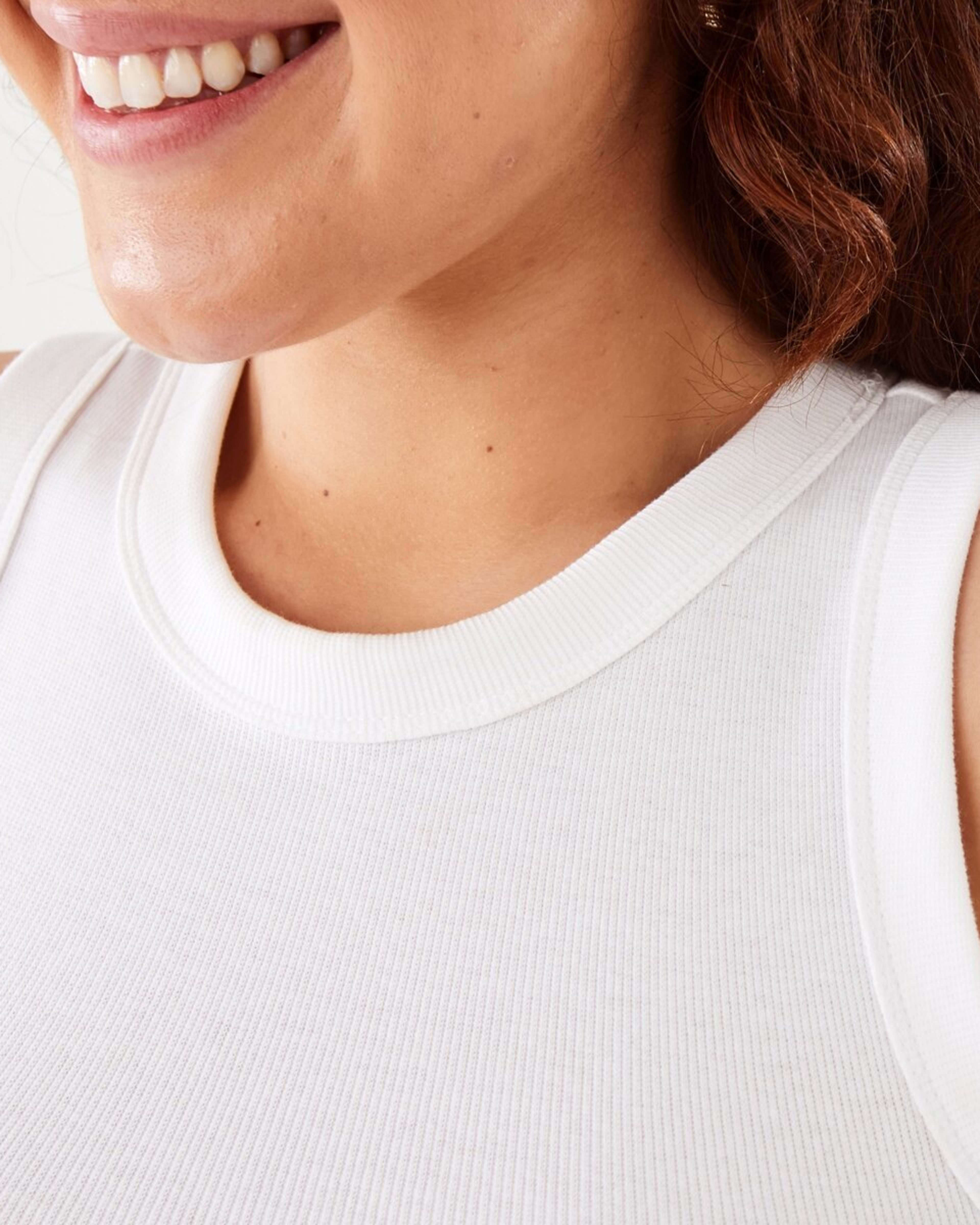 7 Sleeveless Rib Tank White, 7 of 8