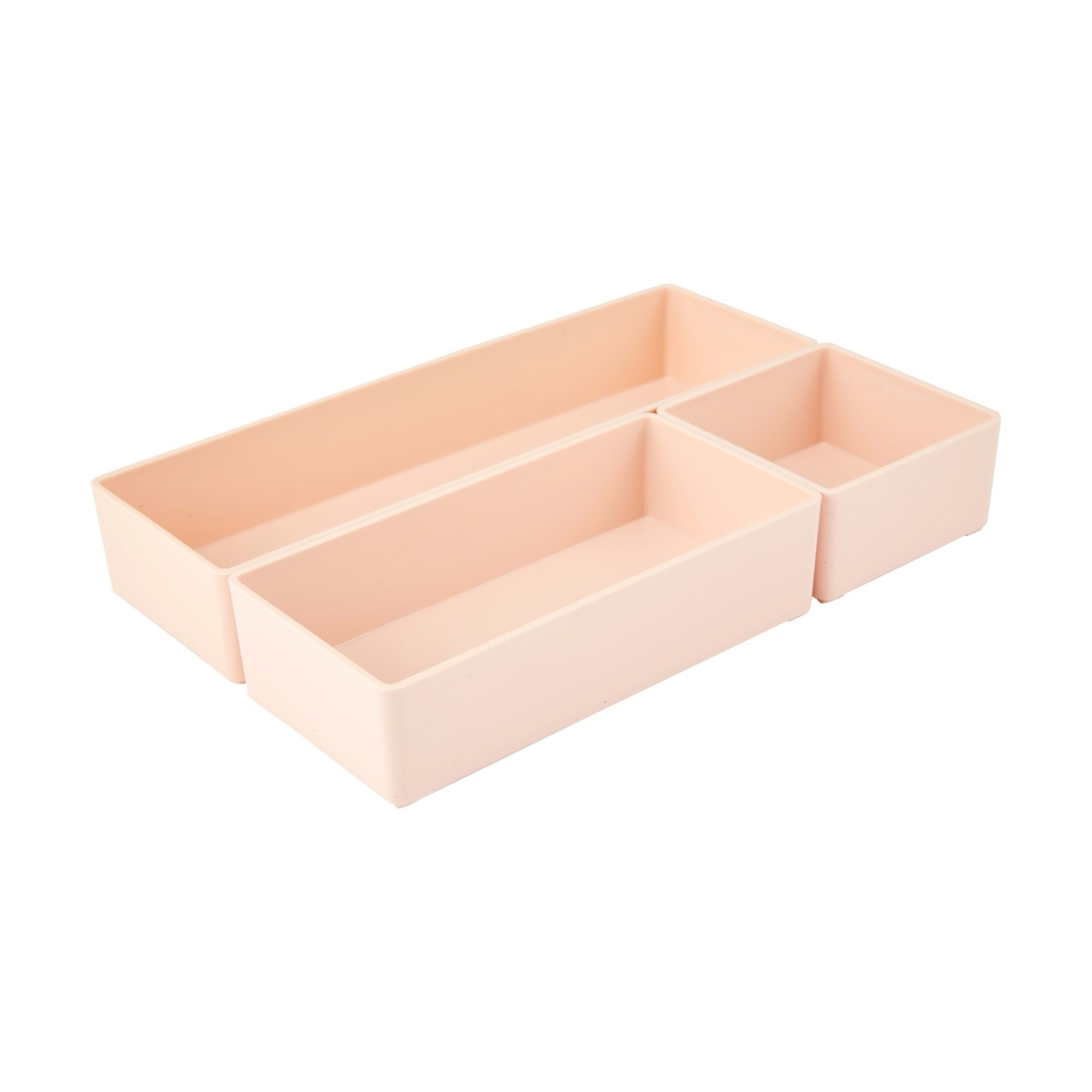 3 3 Piece Desk Storage Set - Blush, 3 of 7