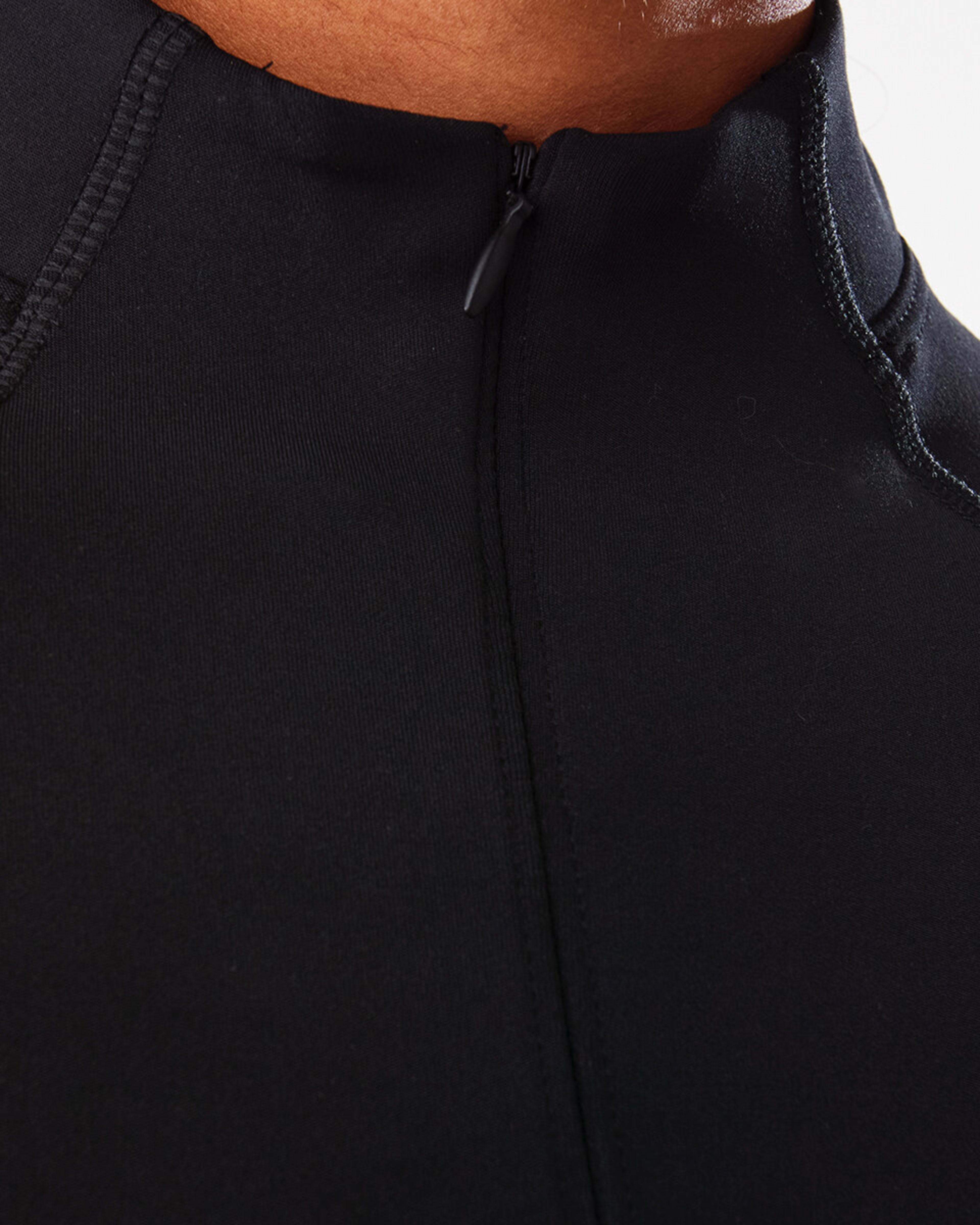 10 Active Womens Long Sleeve 1/4 Zip Ultrasoft Top BLACK, 10 of 10