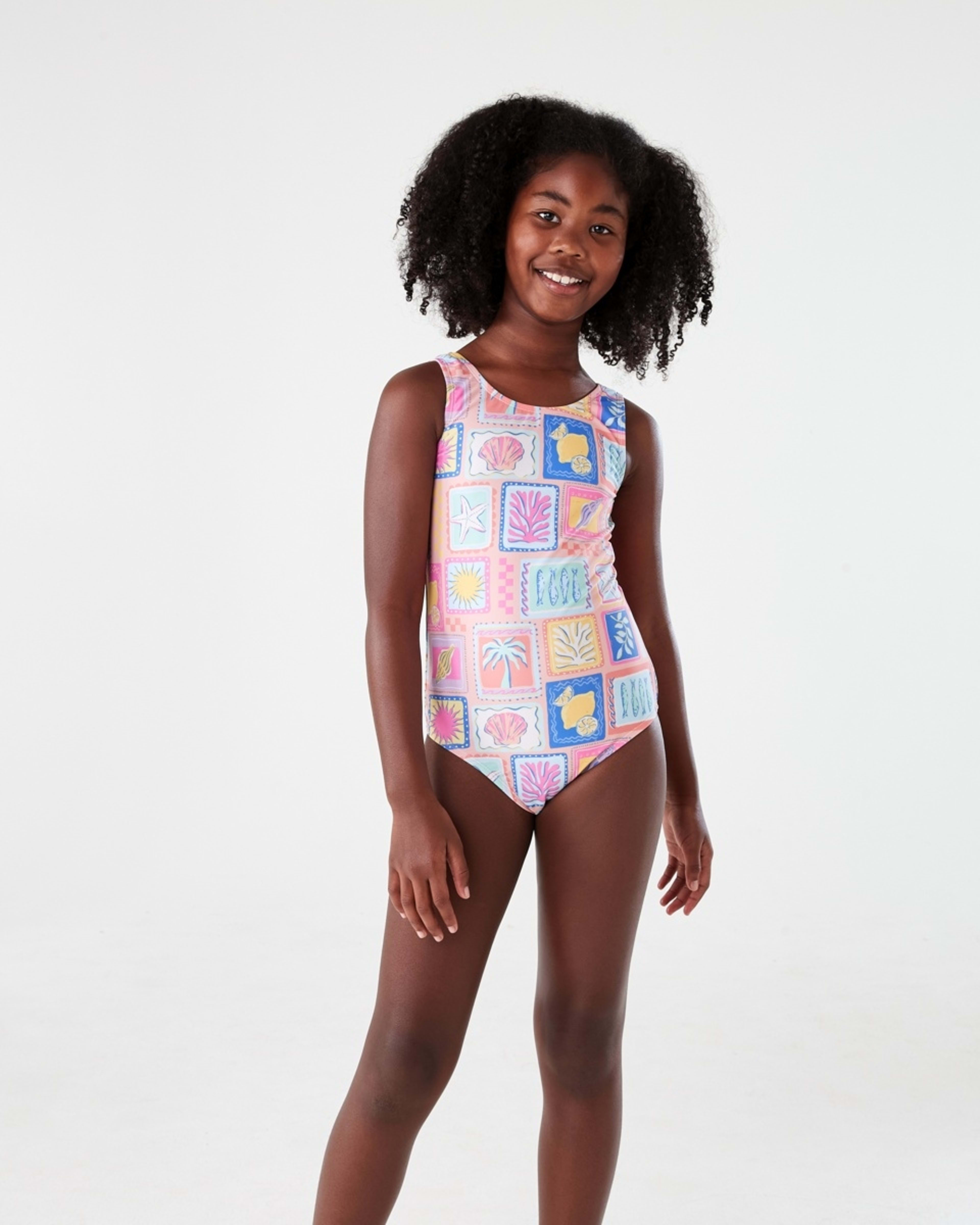 1 One Piece Print Bather COASTAL CHARM BLUSHING ROSE