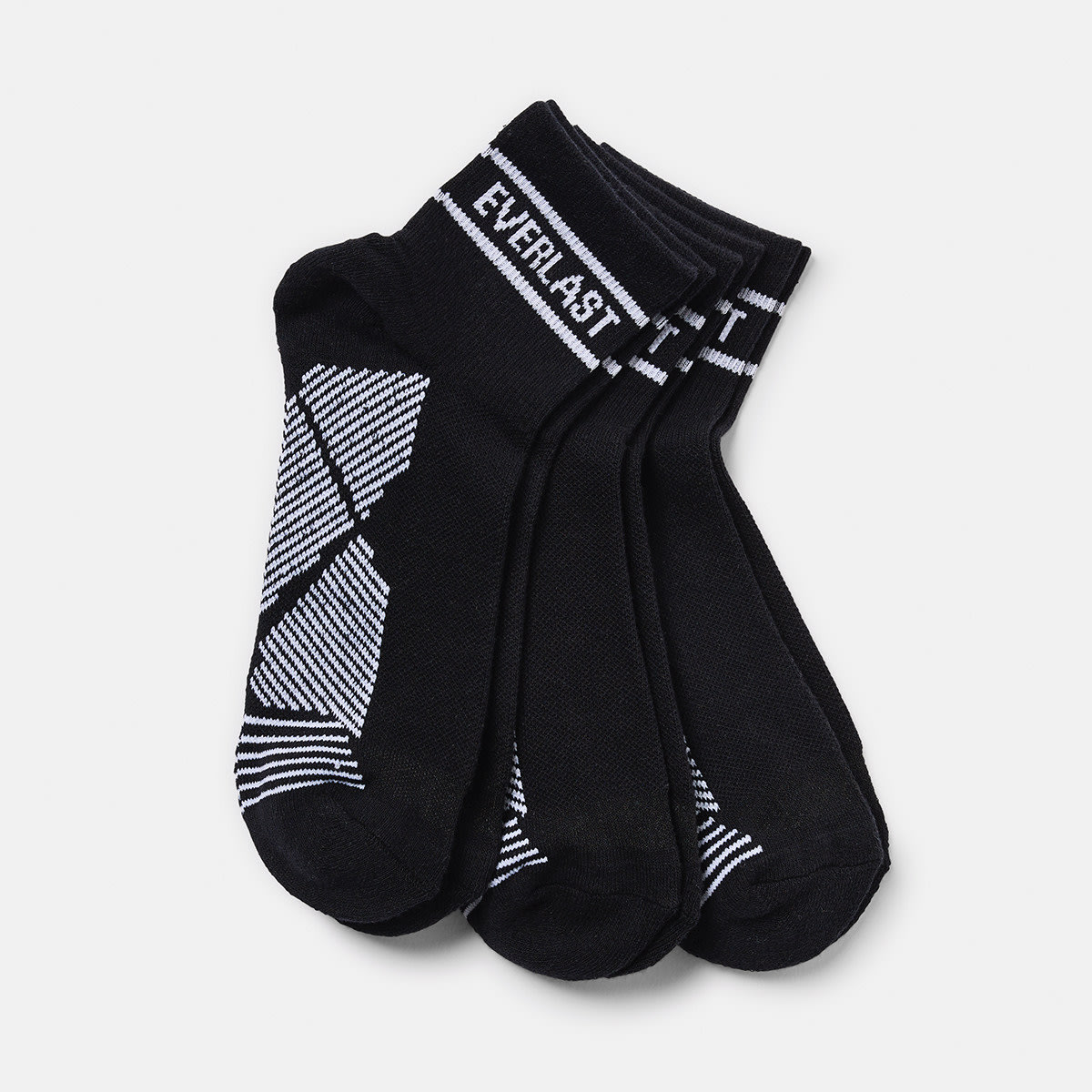 3 Pack Active Everlast Womens Quarter Crew Socks Kmart