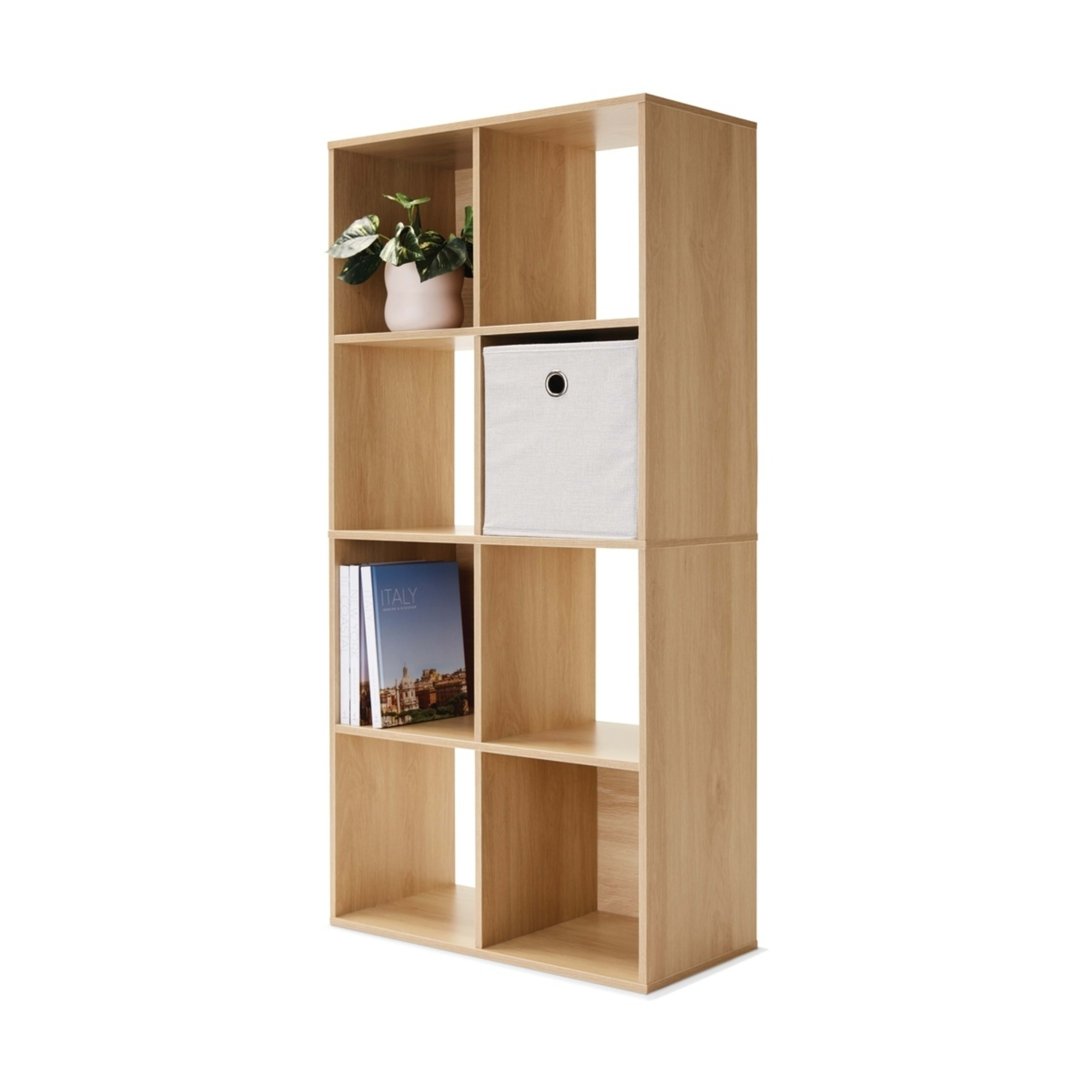 4 8 Cube Display Storage Unit - Oak, 4 of 6