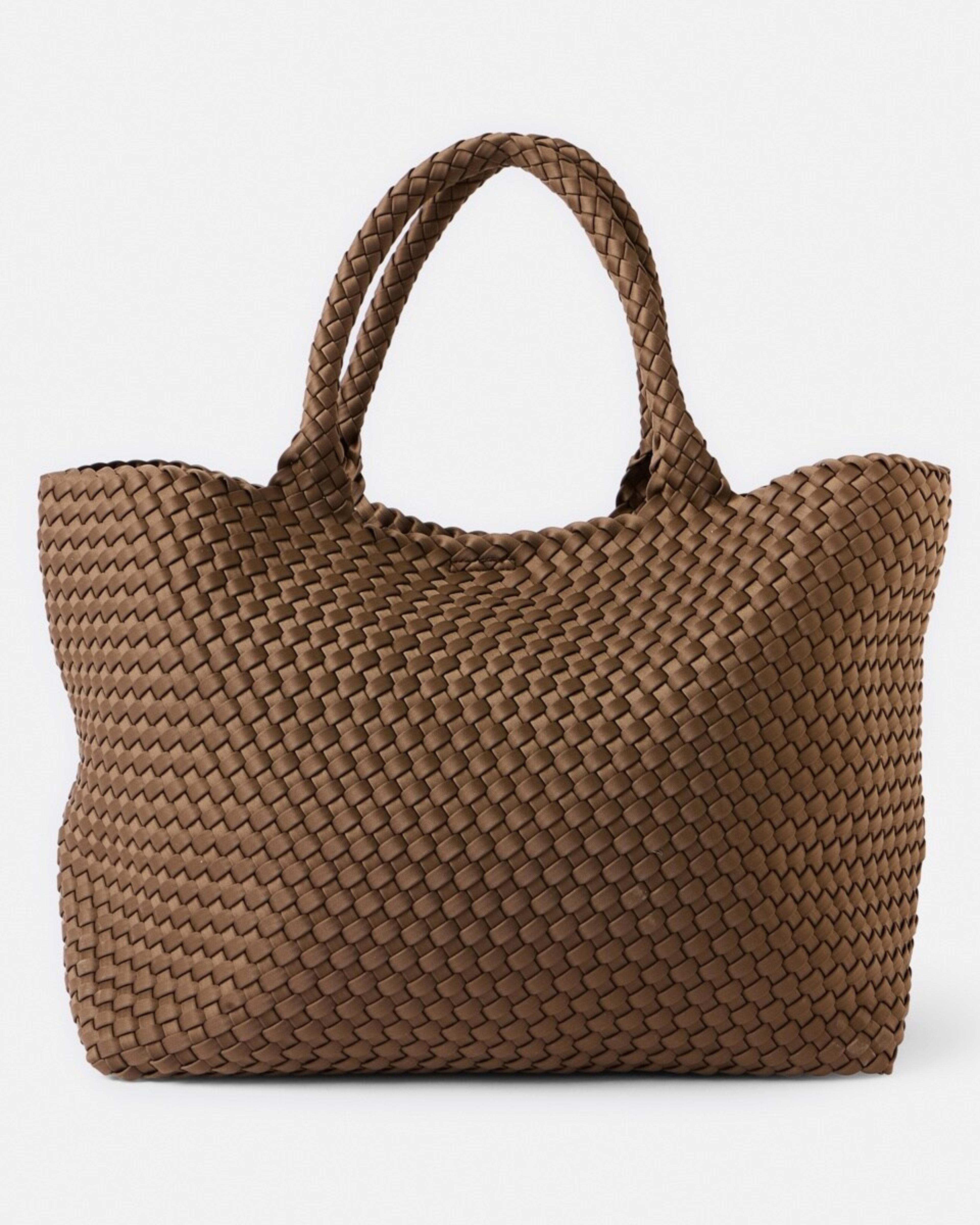 1 Weave Tote Bag Rich Mocha, 1 of 5