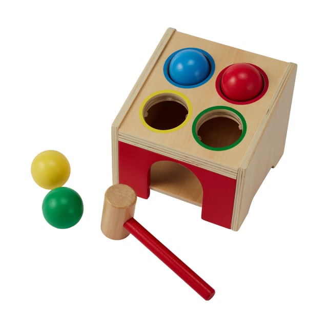 6 Piece Wooden Hammer Pound Cube - Kmart