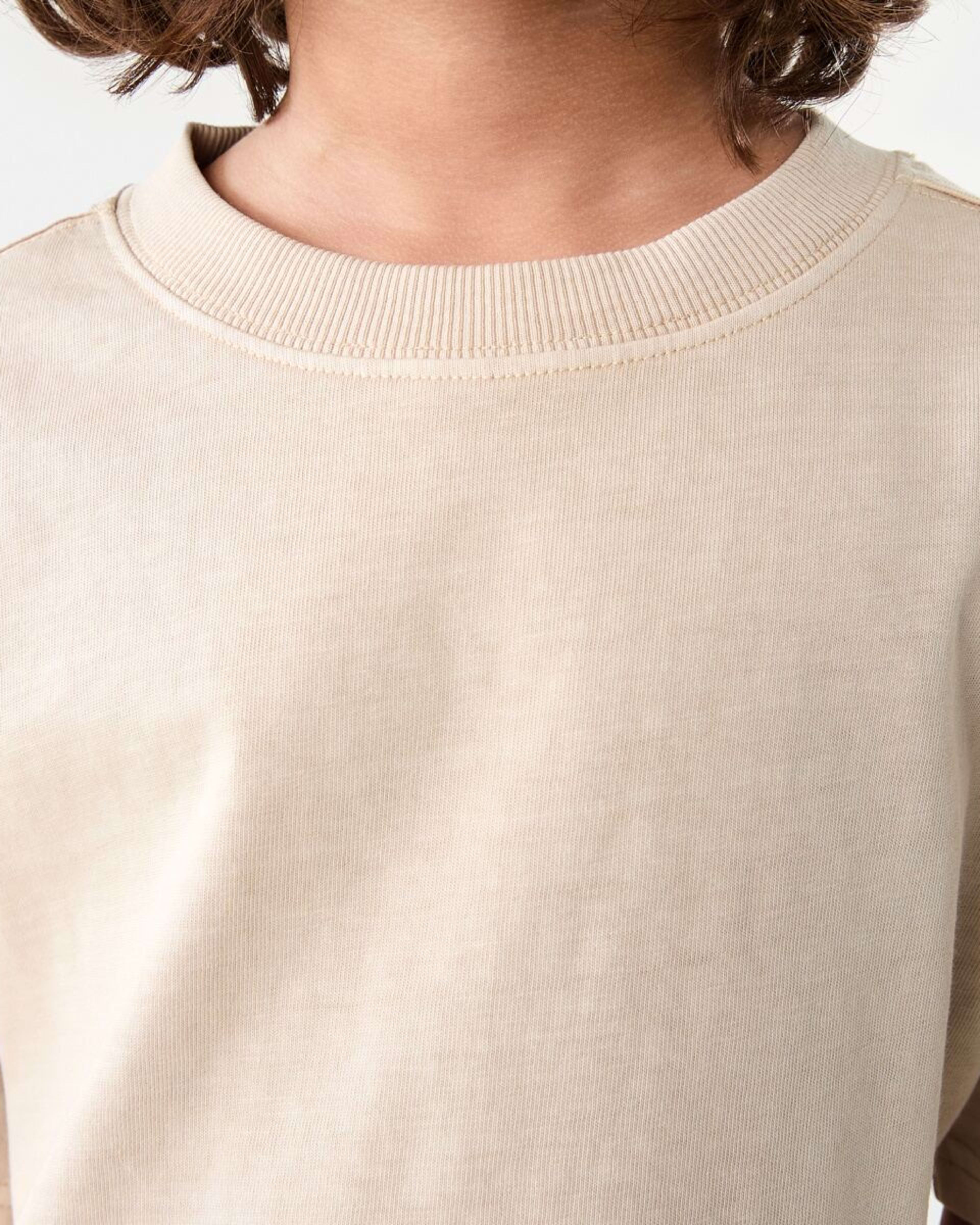 4 Oversized Washed T-shirt NATURAL ECRU, 4 of 9