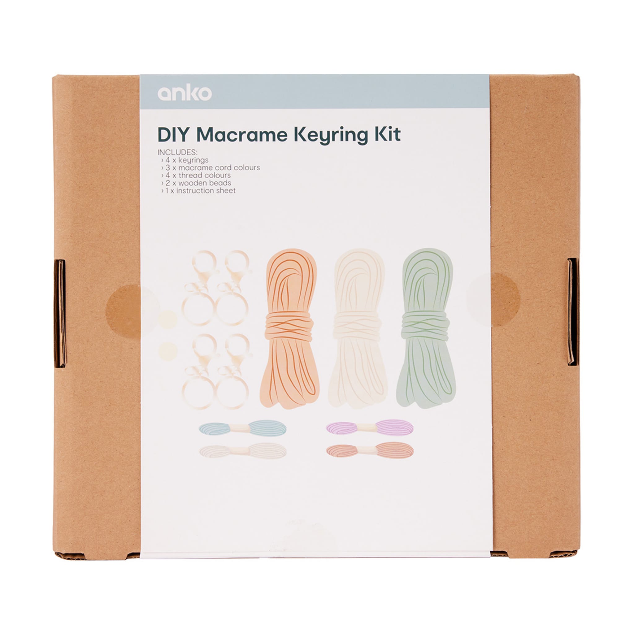 DIY Macrame Key Ring Kit Kmart