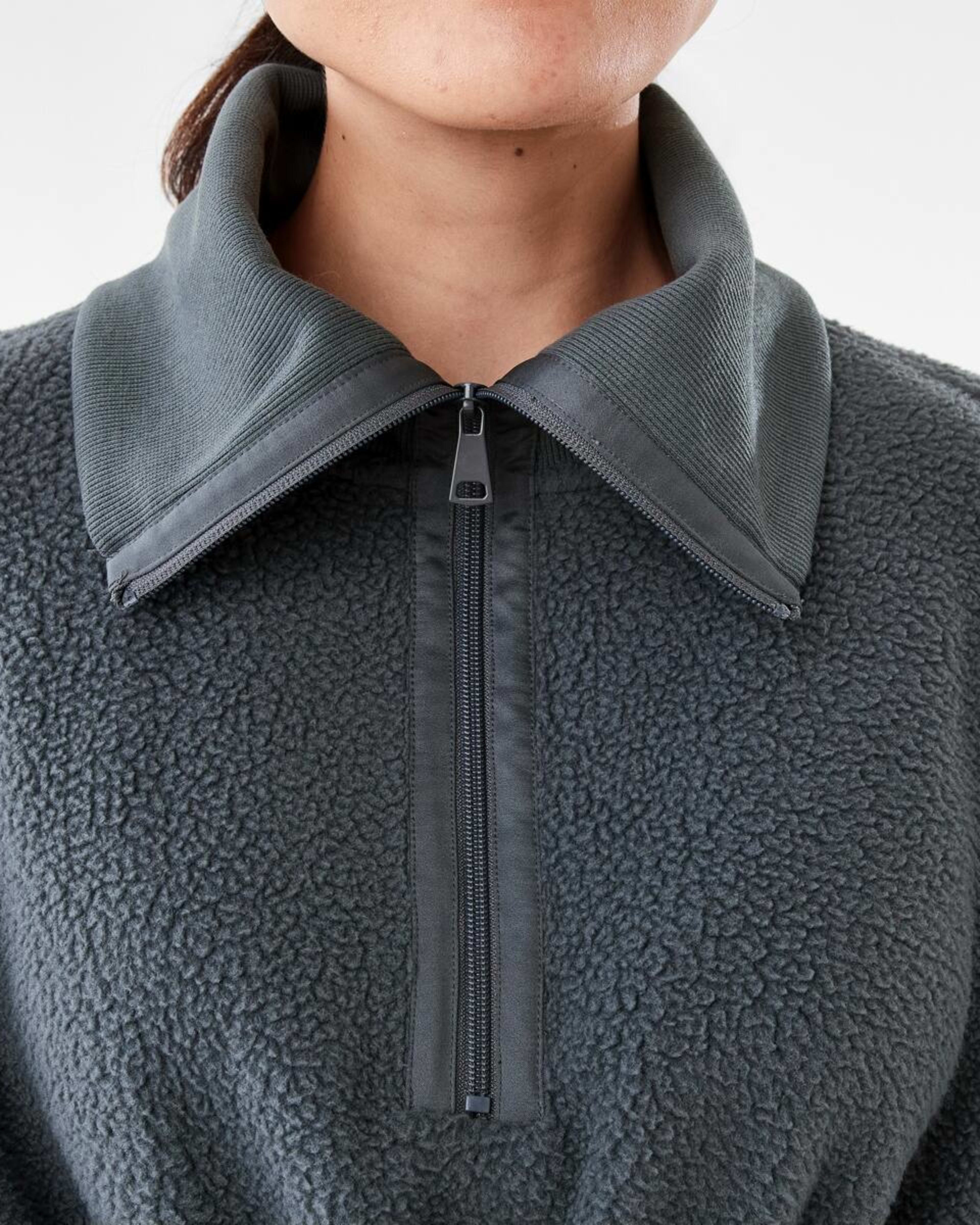 5 Active Womens Long Sleeve Teddy Outdoor Jacket HARMONY GREY, 5 of 7