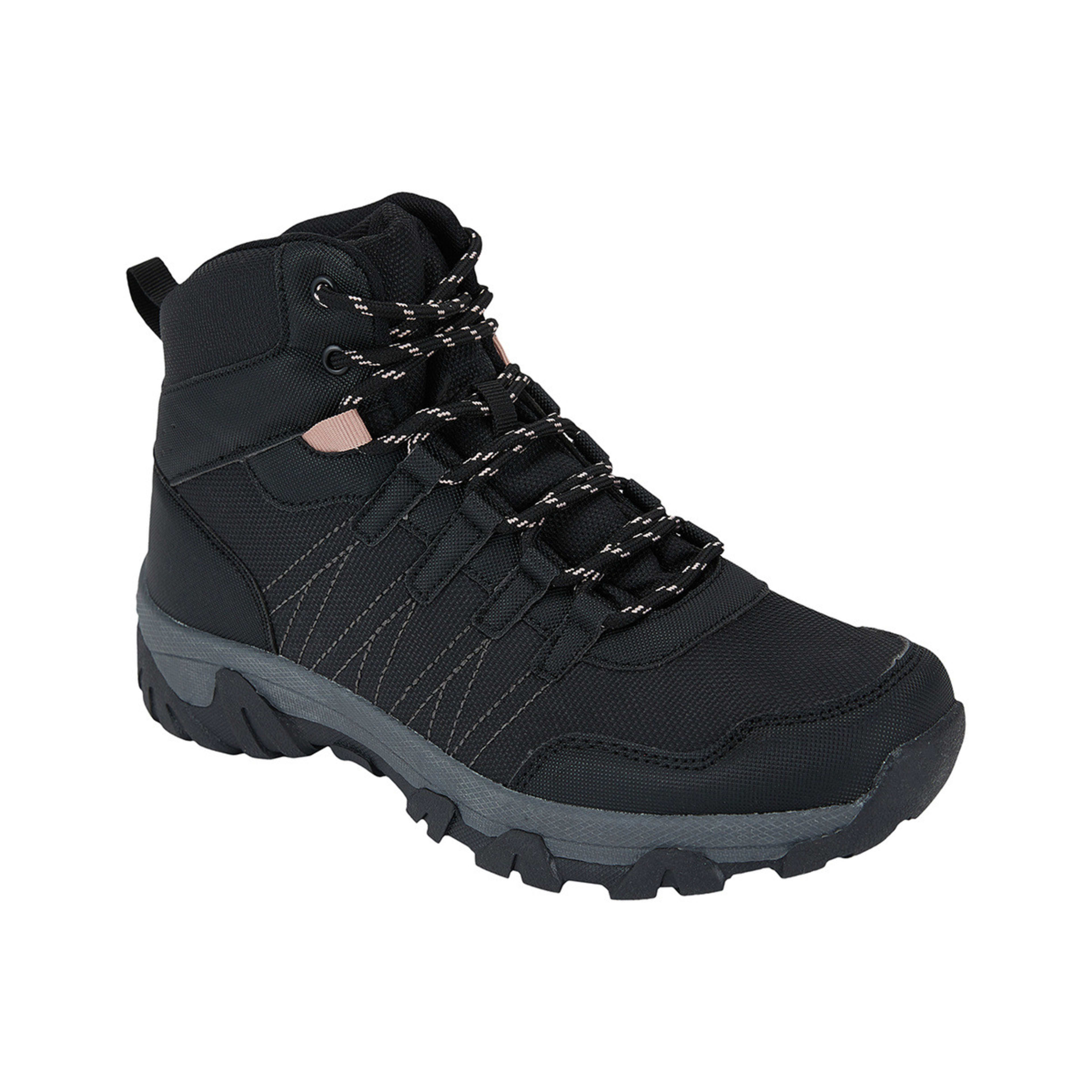 1 Active Womens Hiking Boots Black Grey, 1 of 5