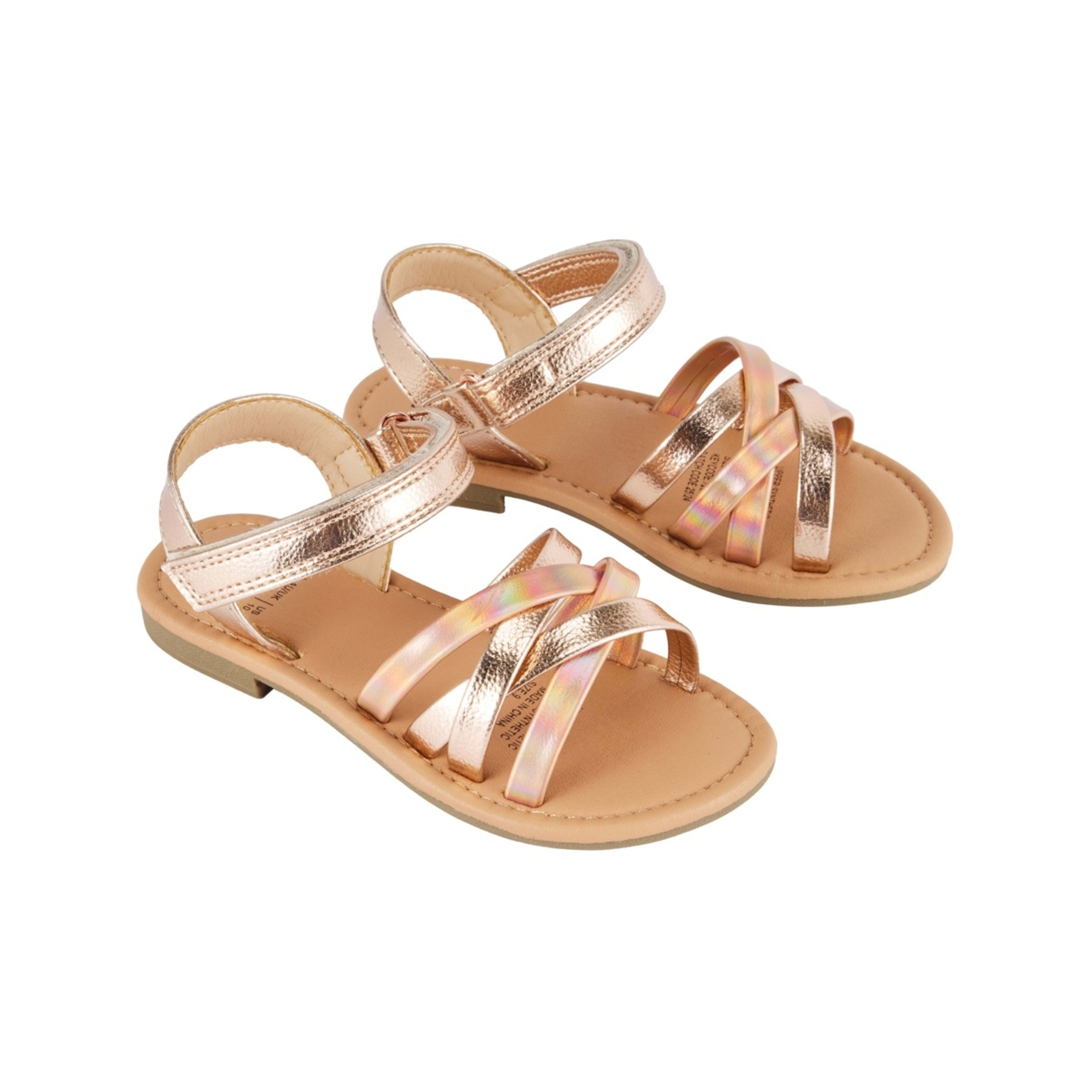 2 Junior Fashion Sandals Rose Gold, 2 of 4