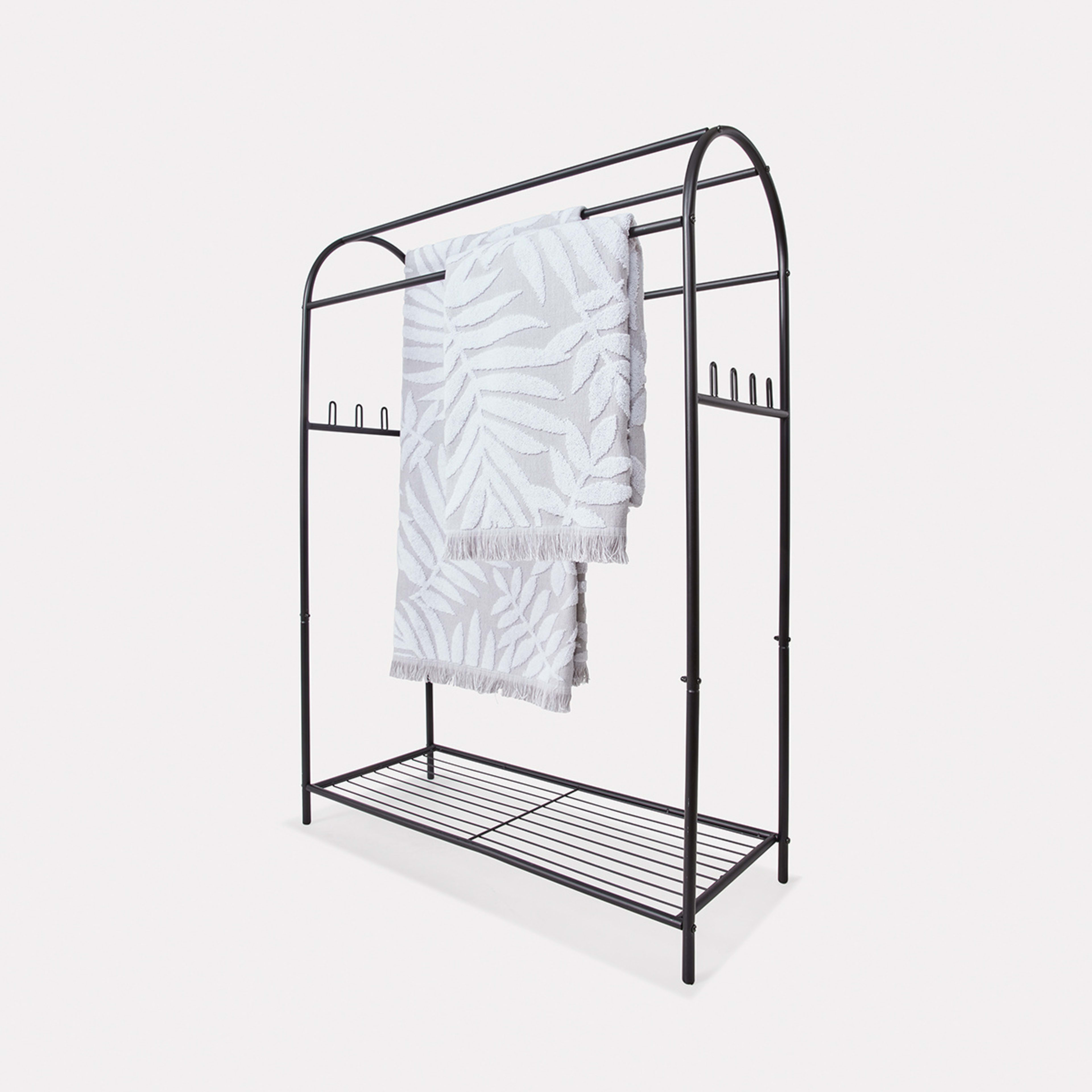 Black Arch Towel Rail Kmart