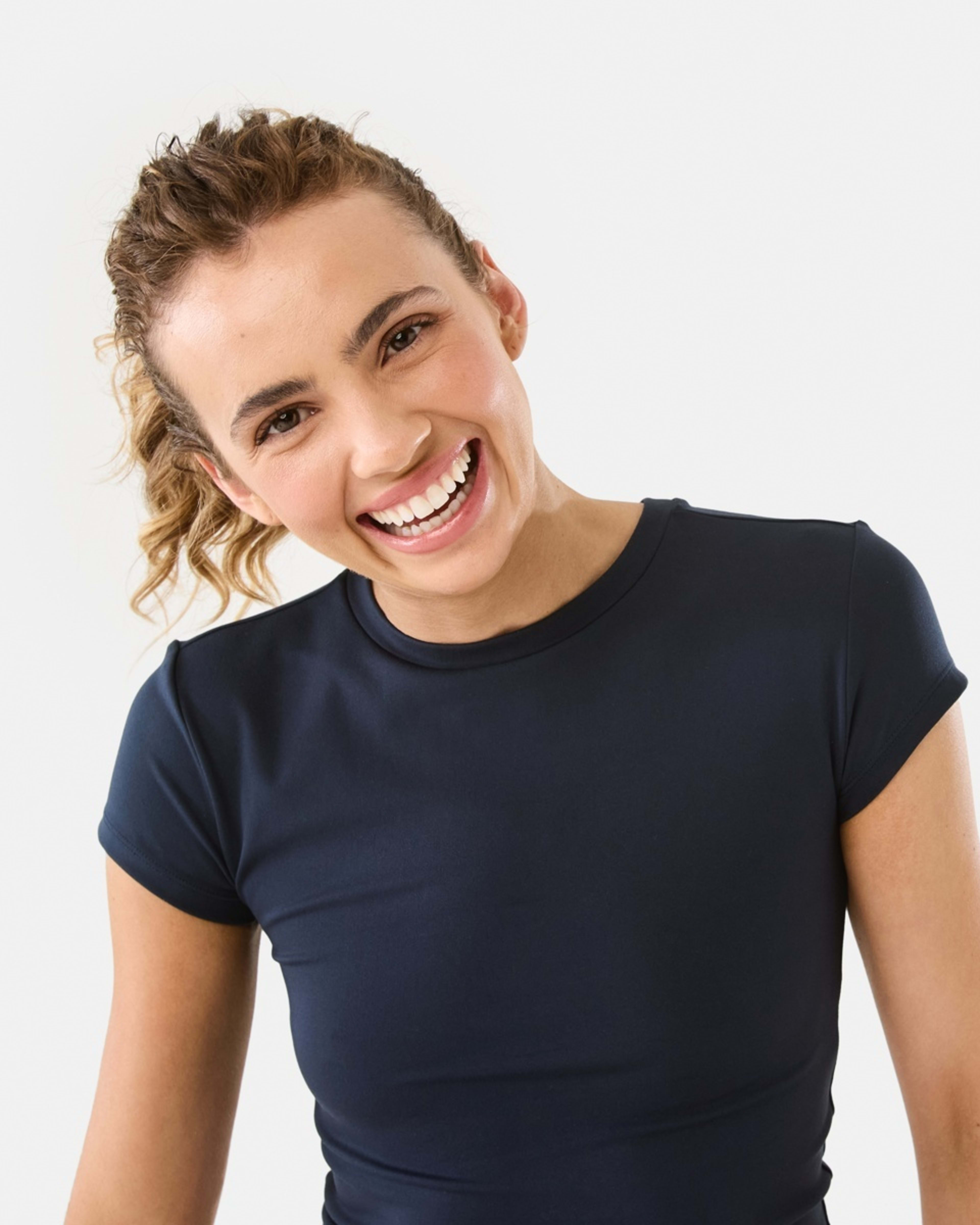 5 Active Womens Ultra Soft Crew Neck T-shirt SHADE NAVY, 5 of 6