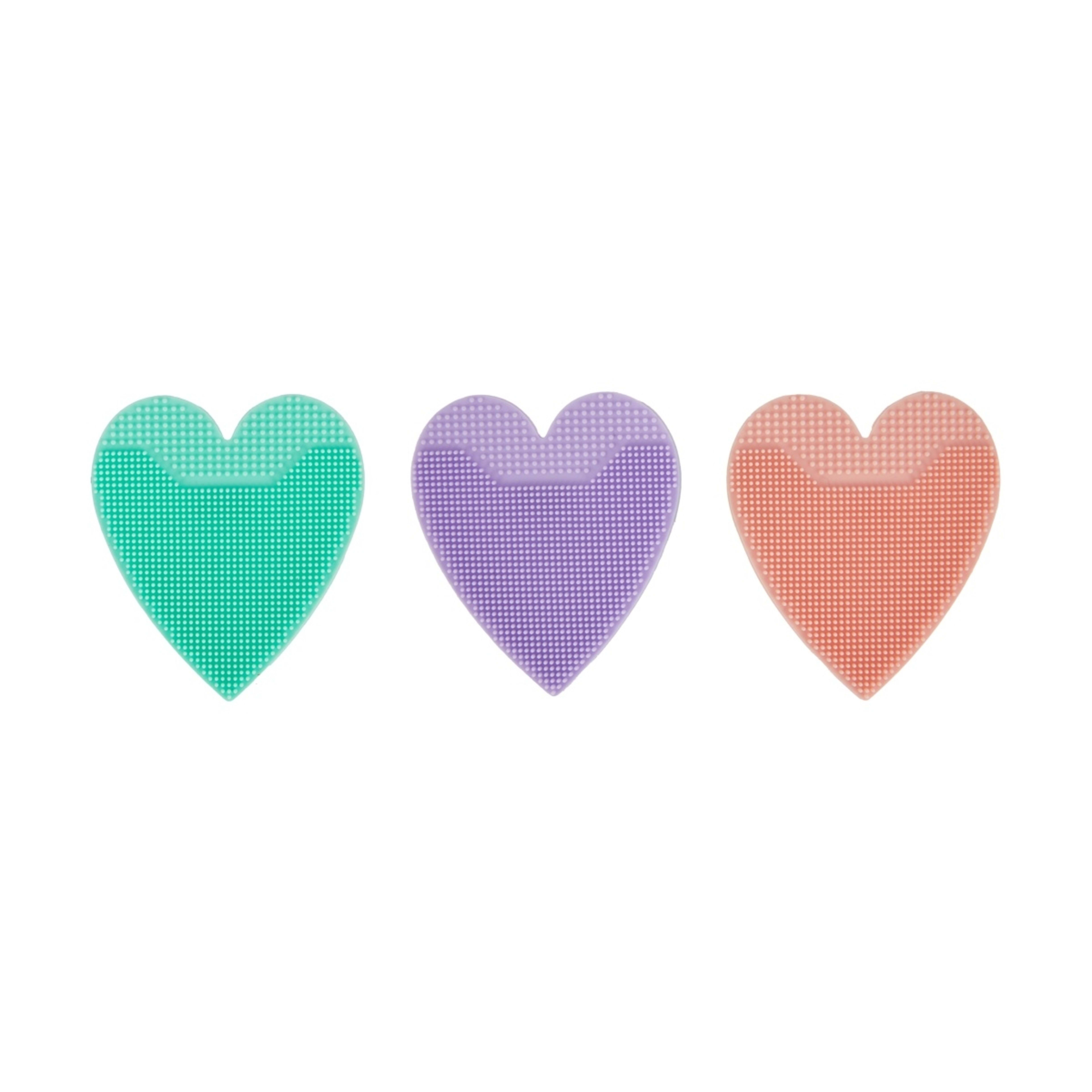 2 OXX Skincare 3 Pack Silicone Face Pads - Heart, 2 of 4