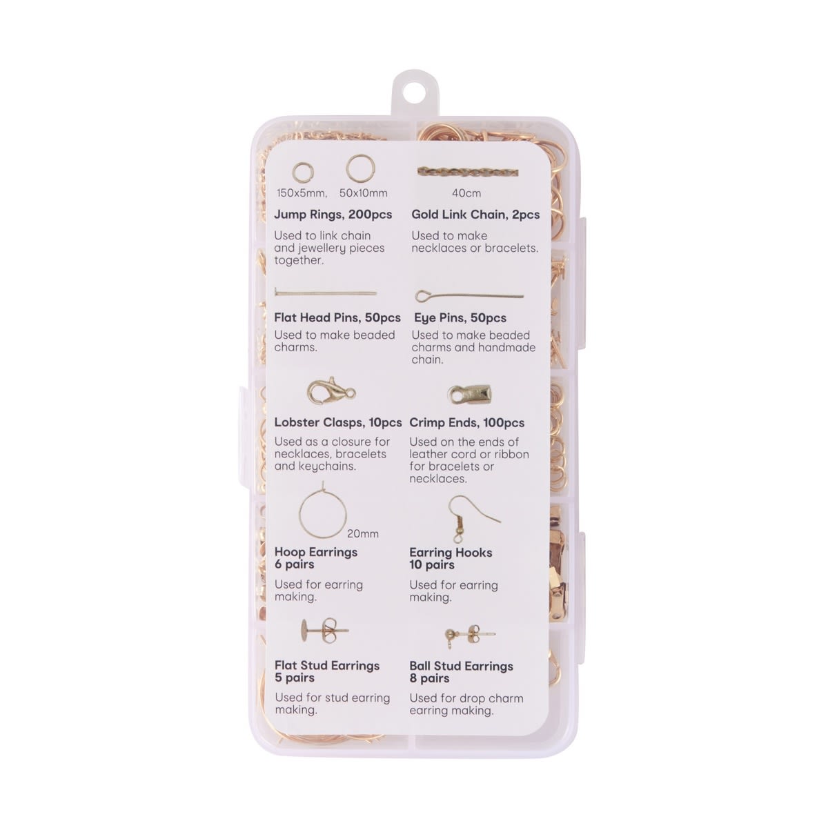 Jewellery Making Set Gold Look Kmart NZ