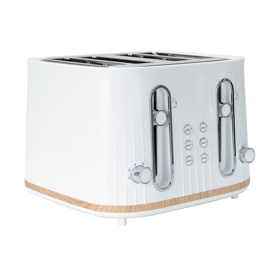 4 Slice Toaster - White - Kmart