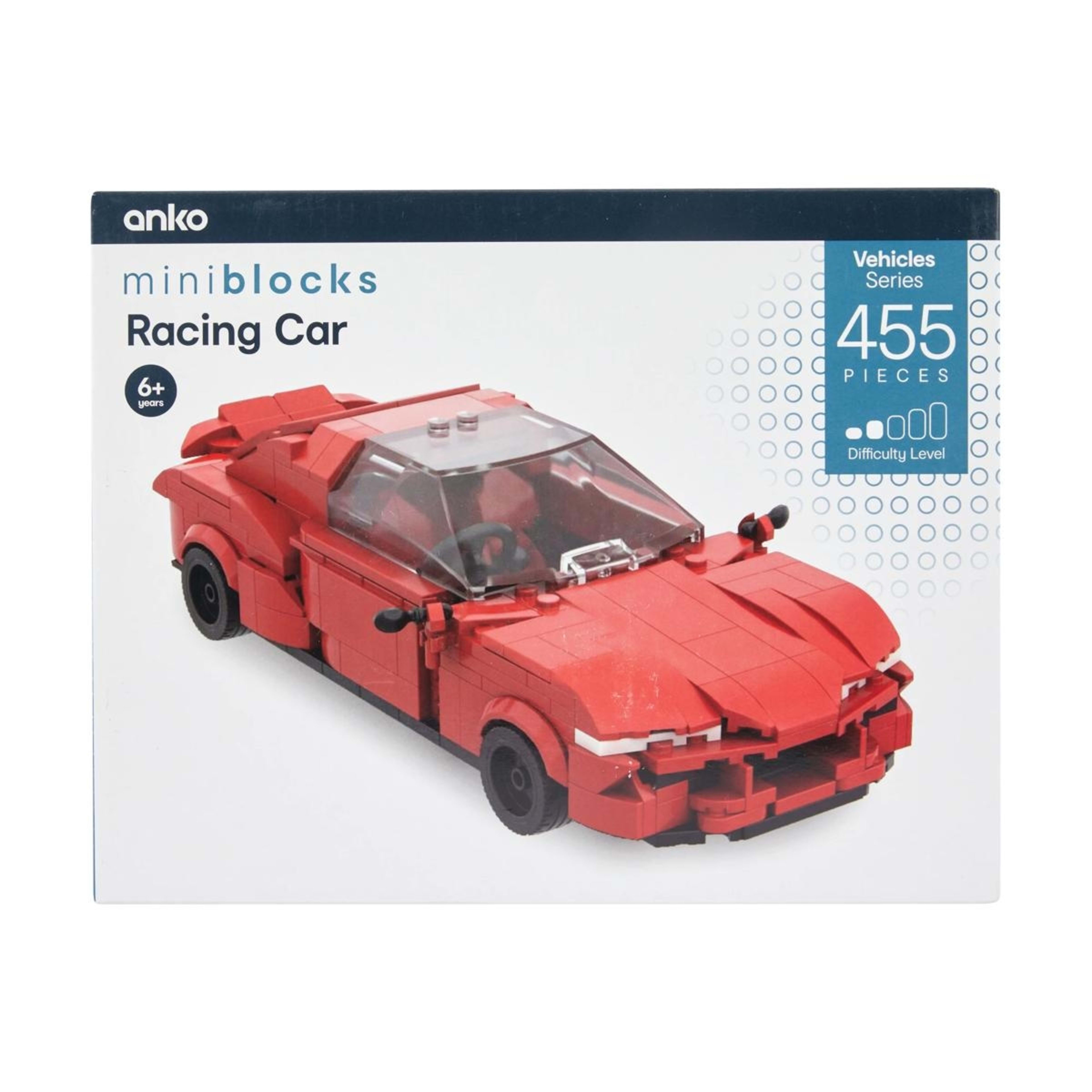 1 455 Piece Mini Blocks Vehicles Series: Racing Car, 1 of 4