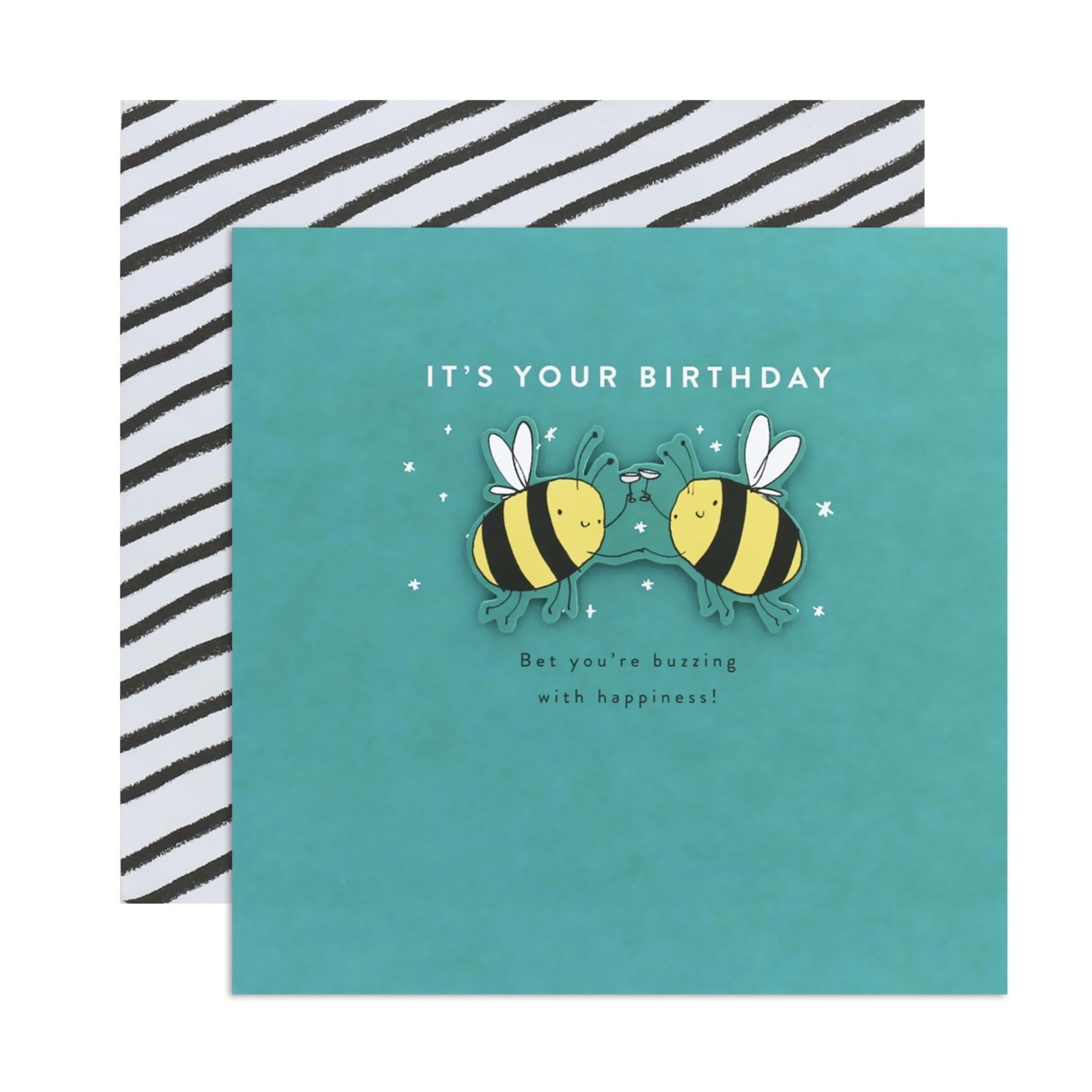 1 Hallmark Birthday Card - Buzzing Bees