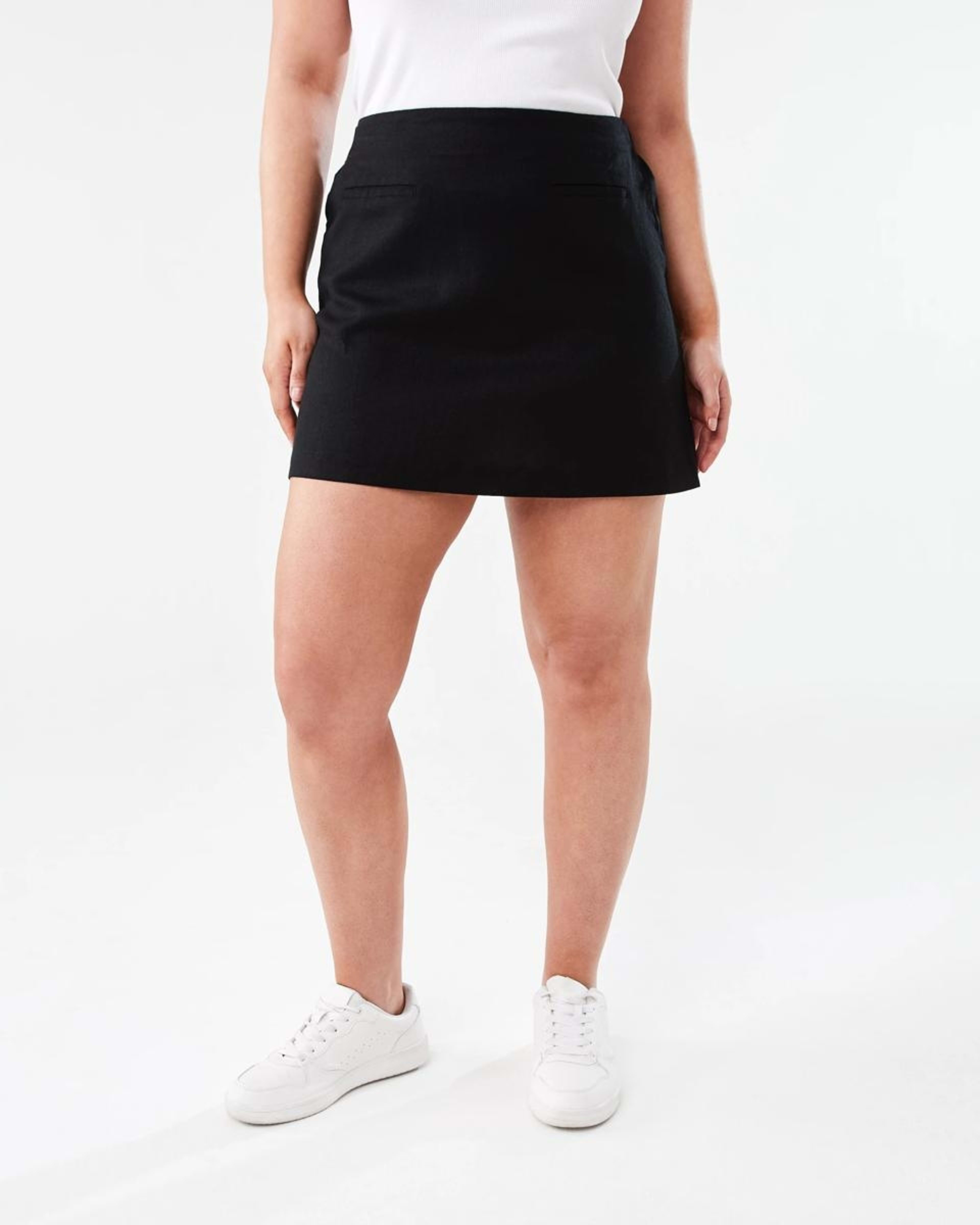 6 Pull On Mini Skirt BLACK, 6 of 6