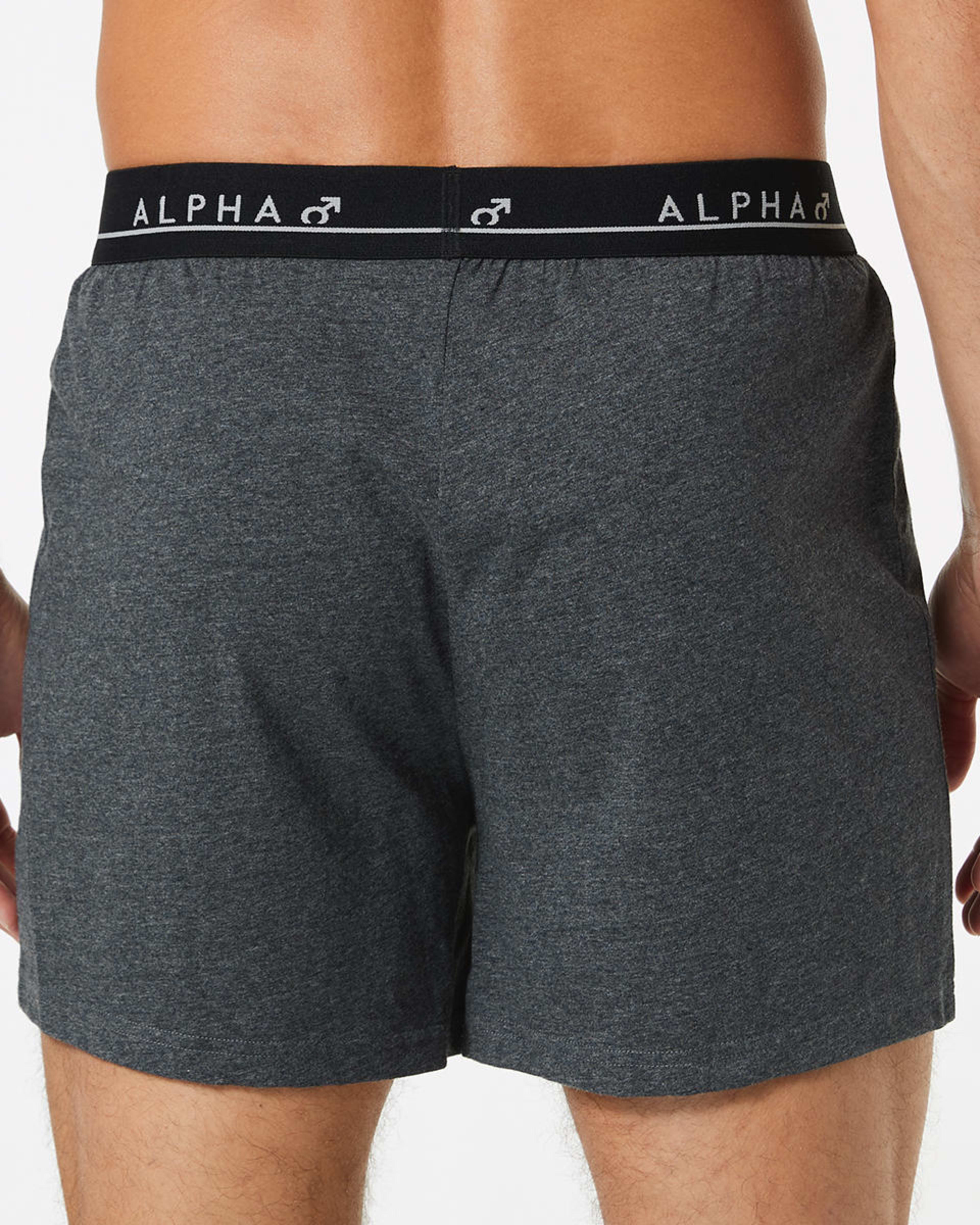 5 3 Pack Plain Jersey Boxers GREY NAVY CHARCOAL, 5 of 7