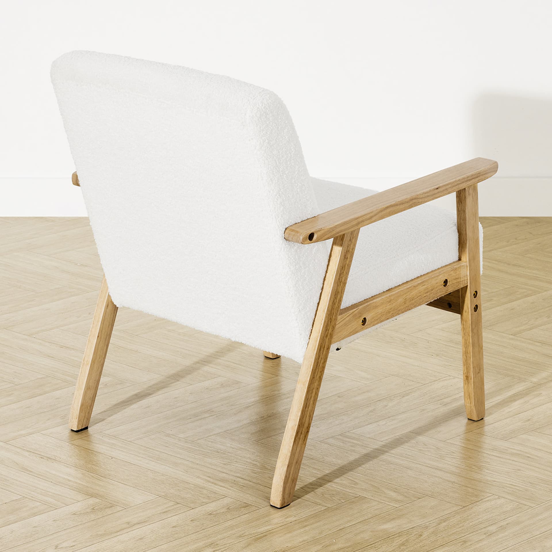 Timber Boucle Chair Kmart