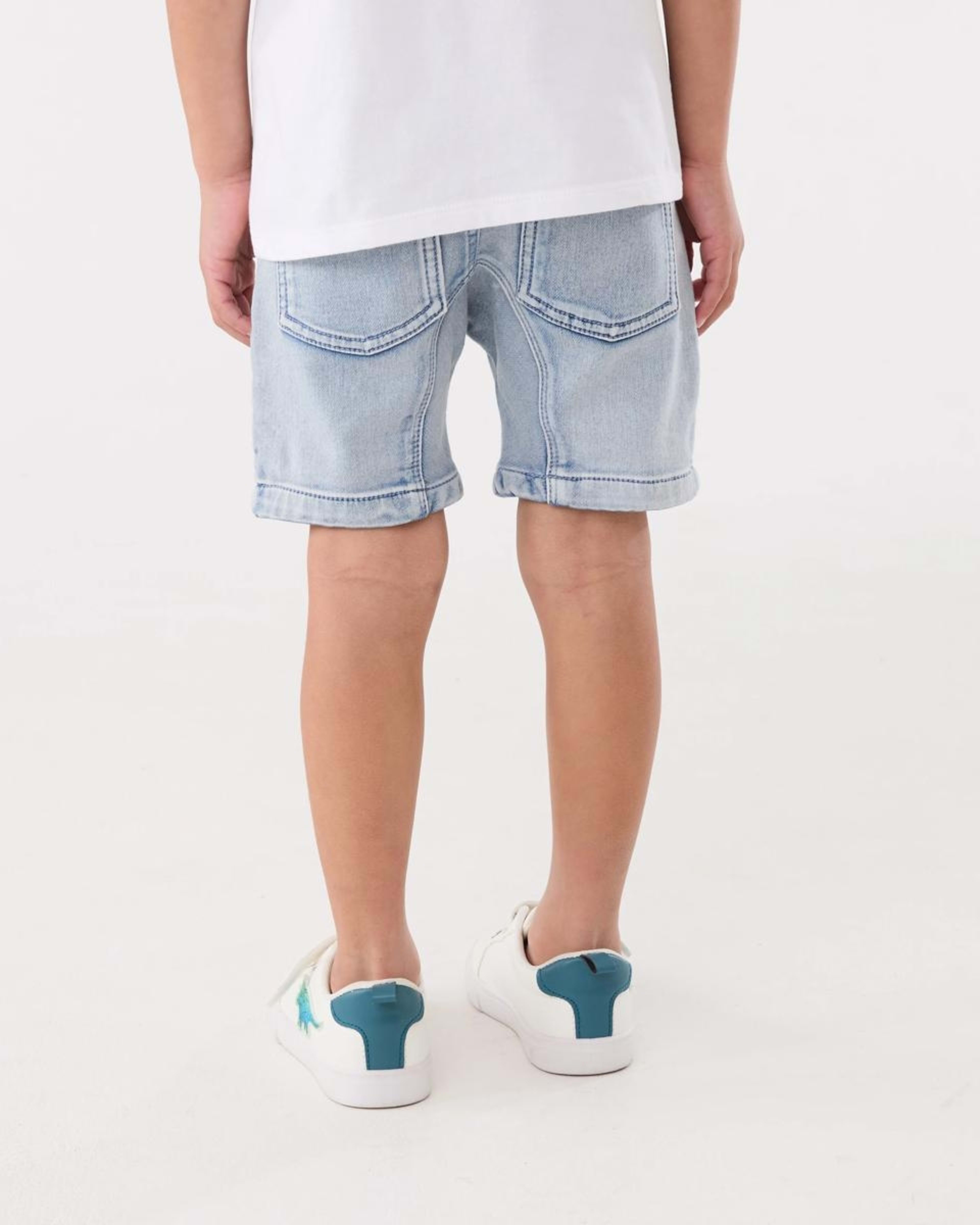 2 Moto Denim Shorts MID WASH, 2 of 6