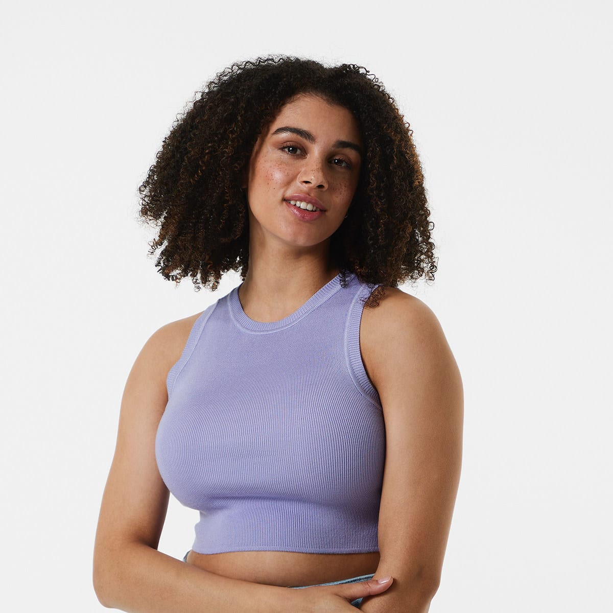 Sleeveless True Knit Crop Tank Top Kmart