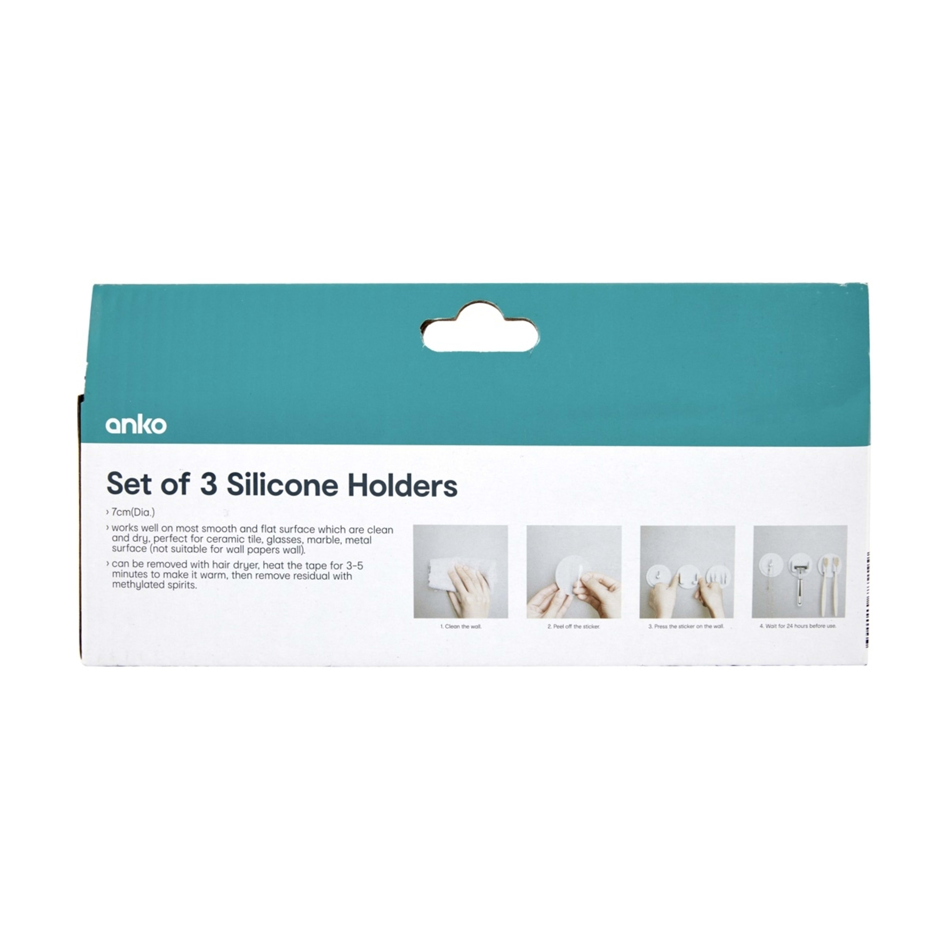 10 Set of 3 Silicone Holders, 10 of 10