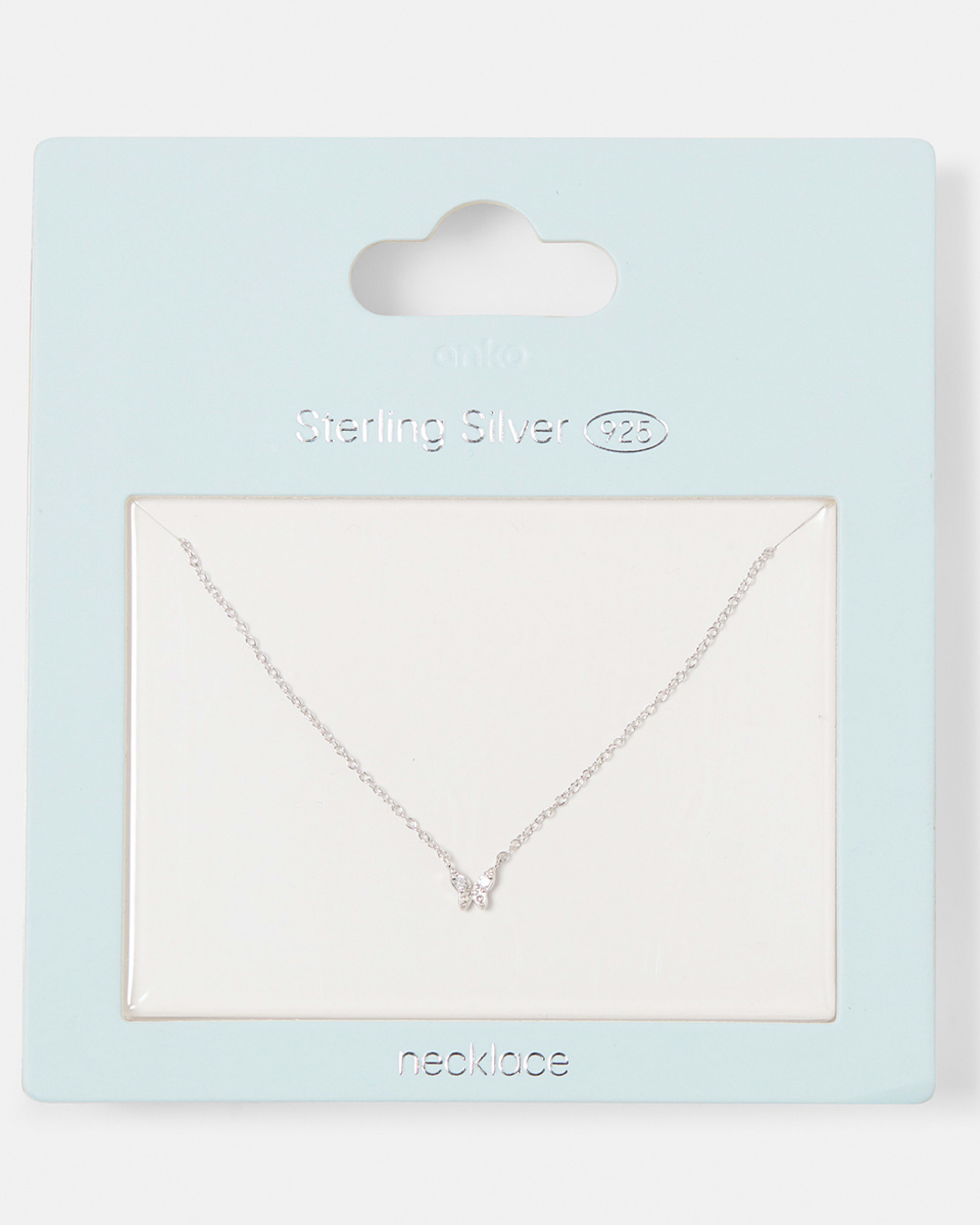 Sterling Silver Butterfly Necklace Kmart