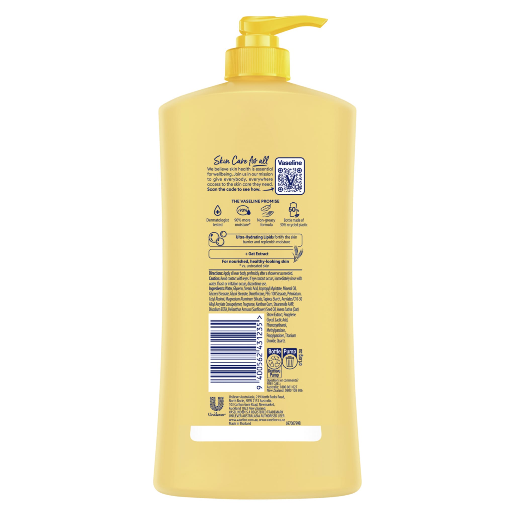 Vaseline Deep Restore Intensive Care Body Lotion 750ml Kmart
