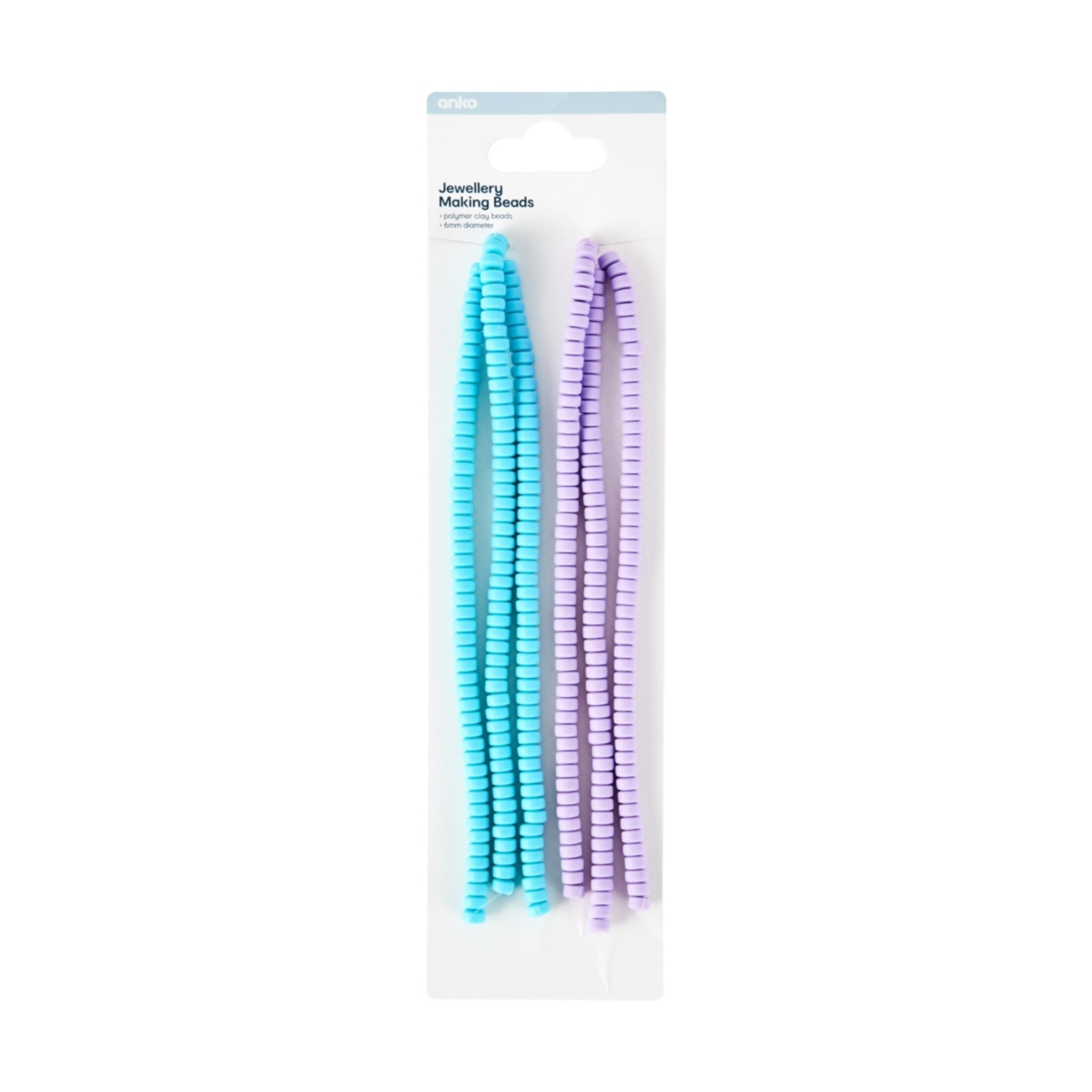 1 2 Pack Jewellery Making Beads - Blue and Purple