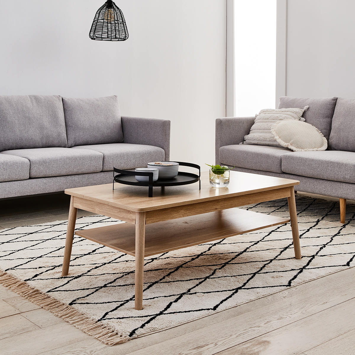 Kmart coffee table 2024 oak look