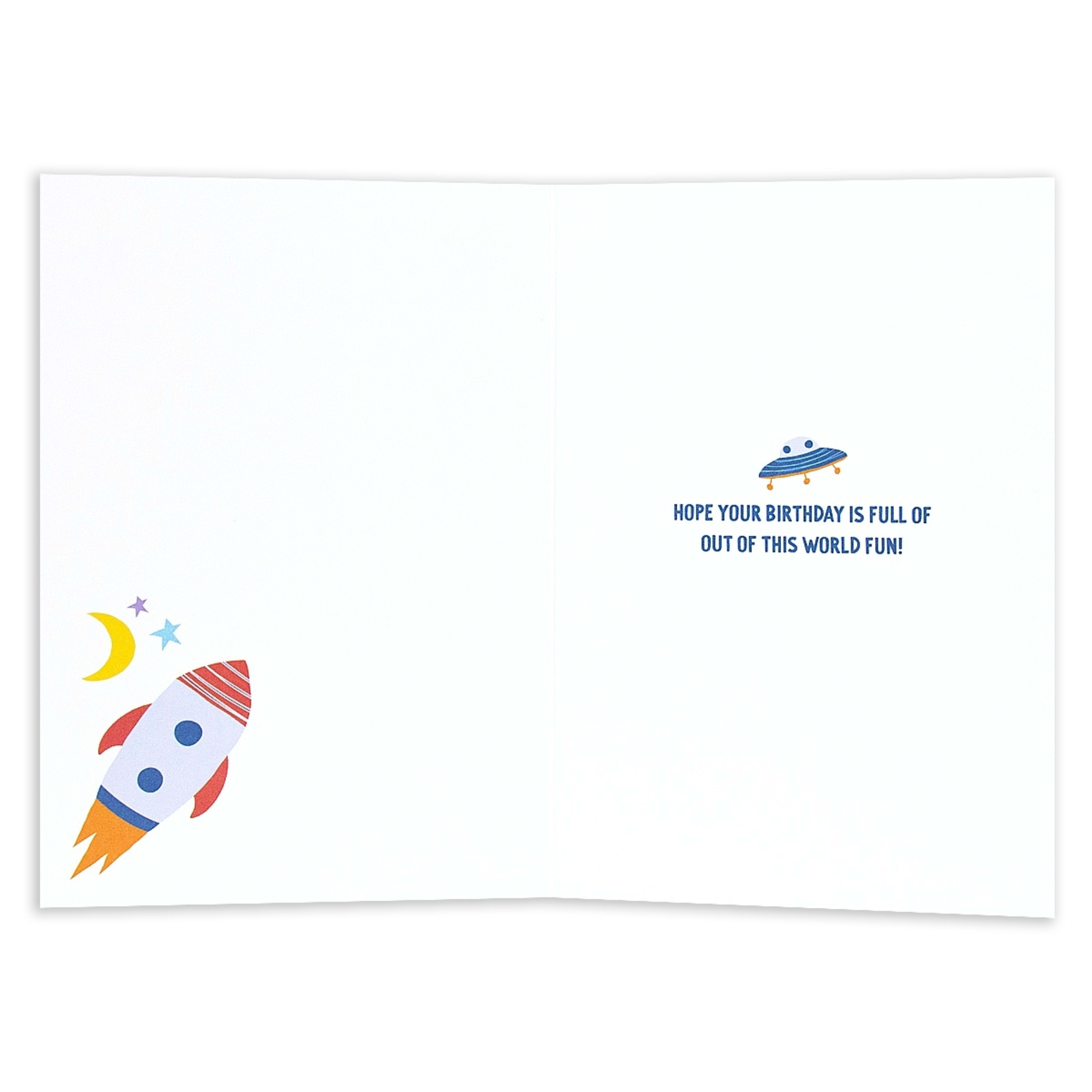 2 Hallmark Birthday Card - Outer Space, 2 of 3