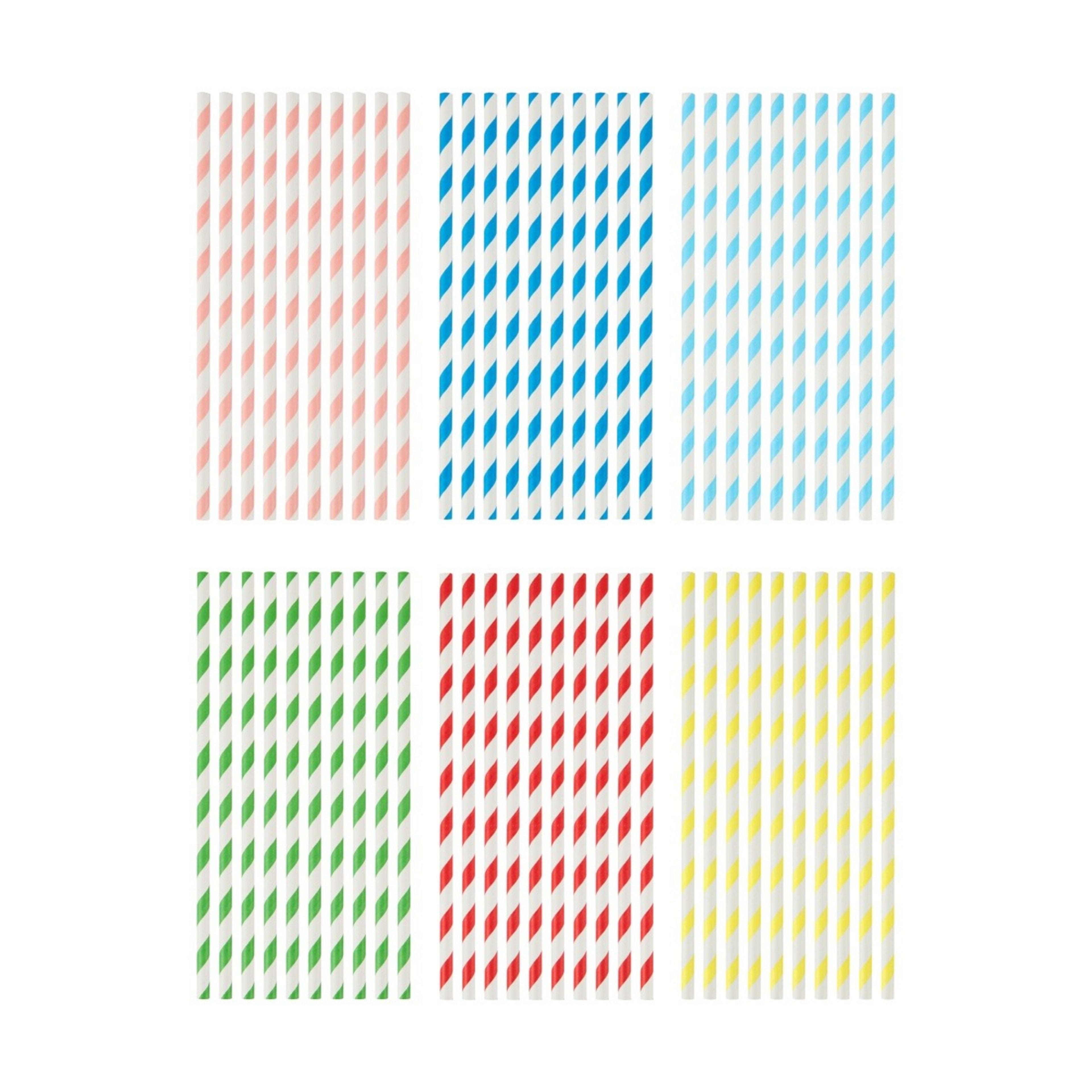 2 50 Piece Bright Paper Straws, 2 of 3