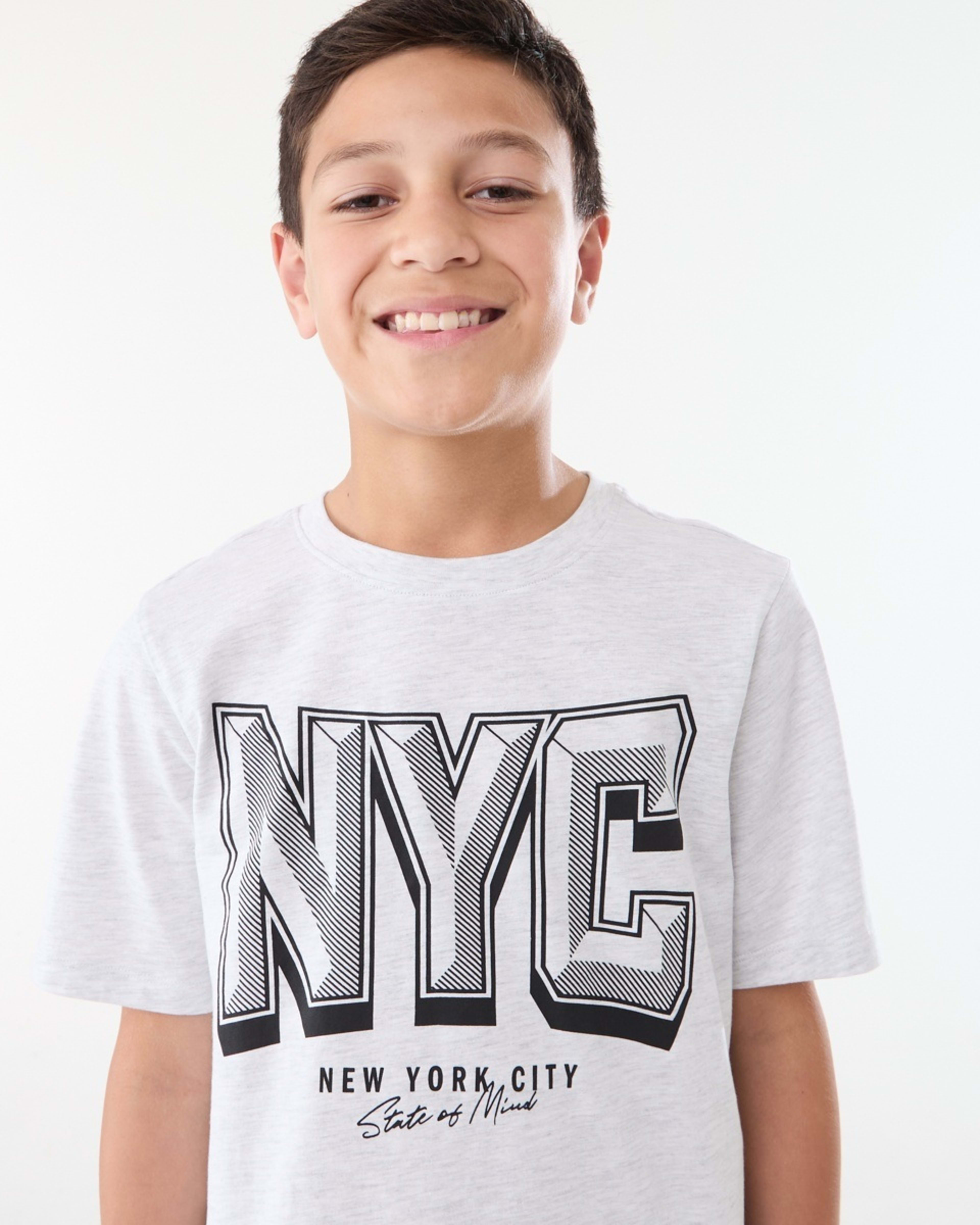 3 Short Sleeve Top Knit Pyjama Set WHITE MARLE NYC, 3 of 6
