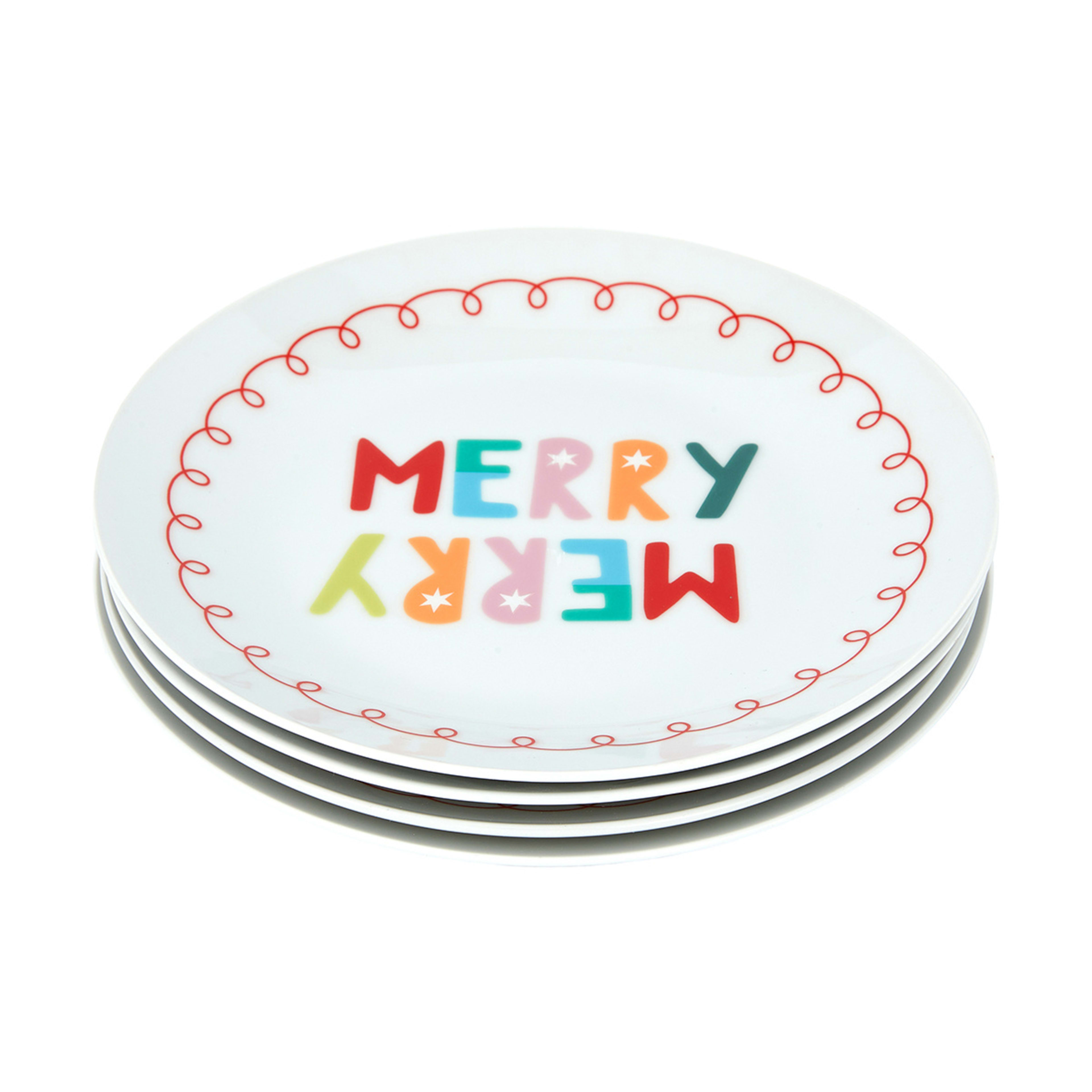 4 Pack Merry Merry Side Plates Kmart