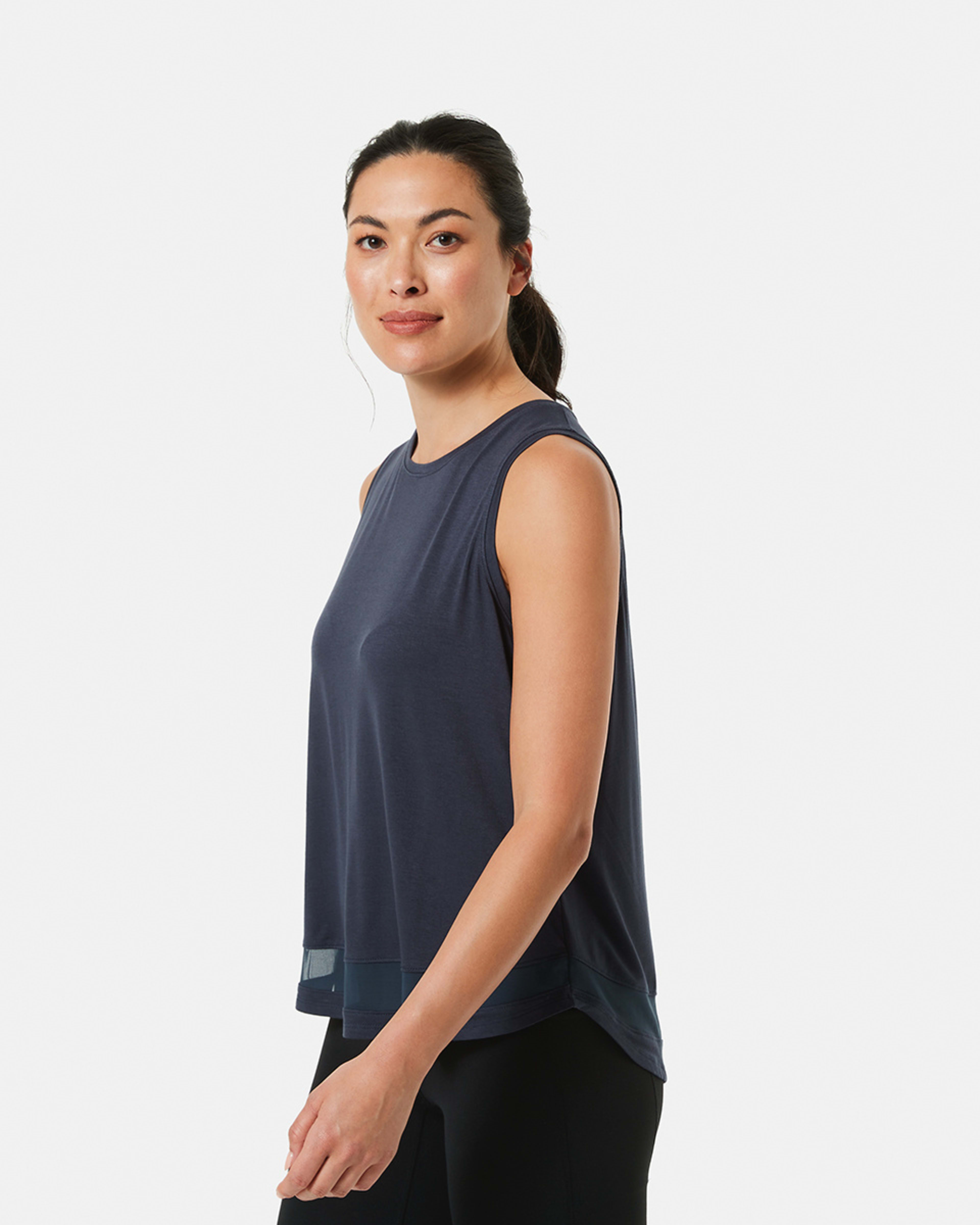 2 Active Womens Sleeveless Mesh Tank India Ink, 2 of 5