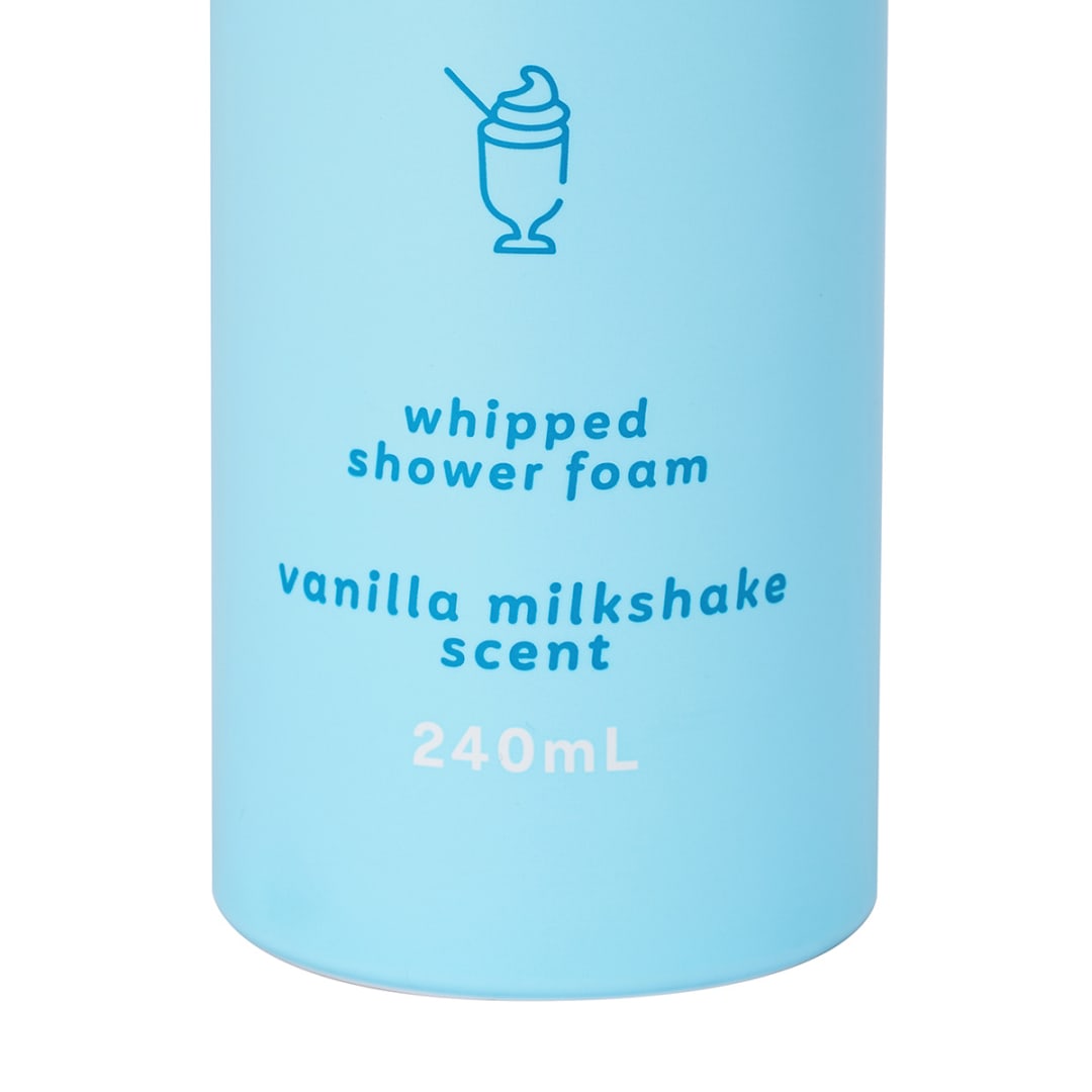 Whip It Up Whipped Shower Foam 240ml Vanilla Milkshake Scent Kmart